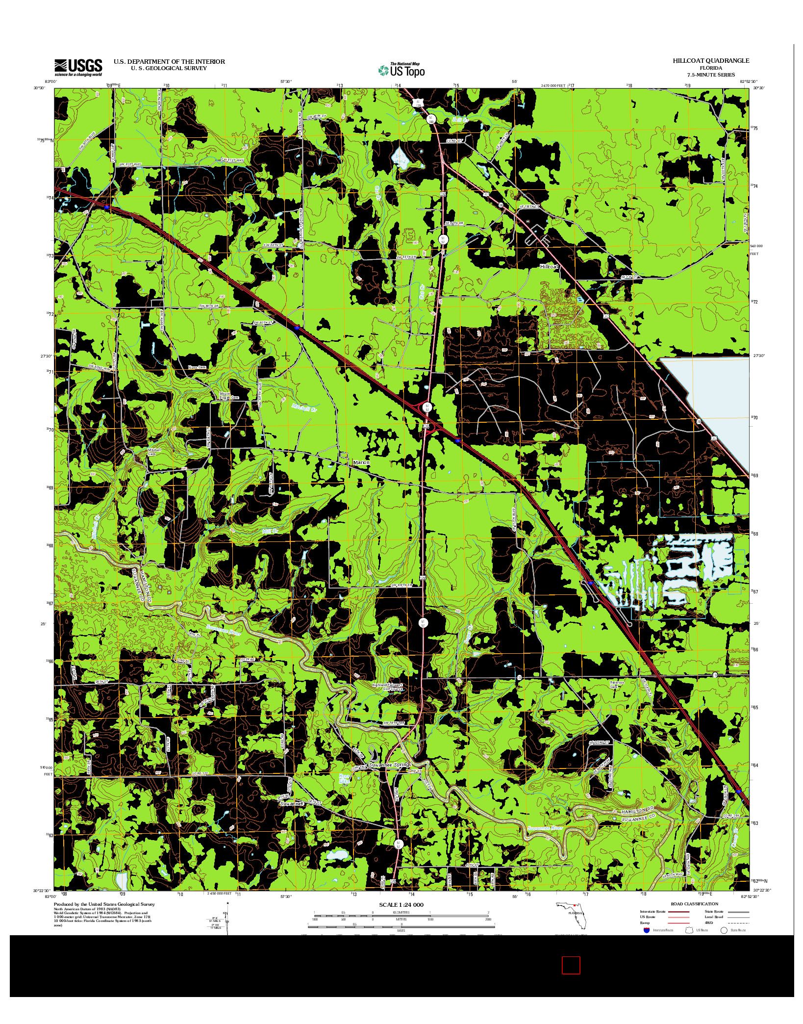 USGS US TOPO 7.5-MINUTE MAP FOR HILLCOAT, FL 2012