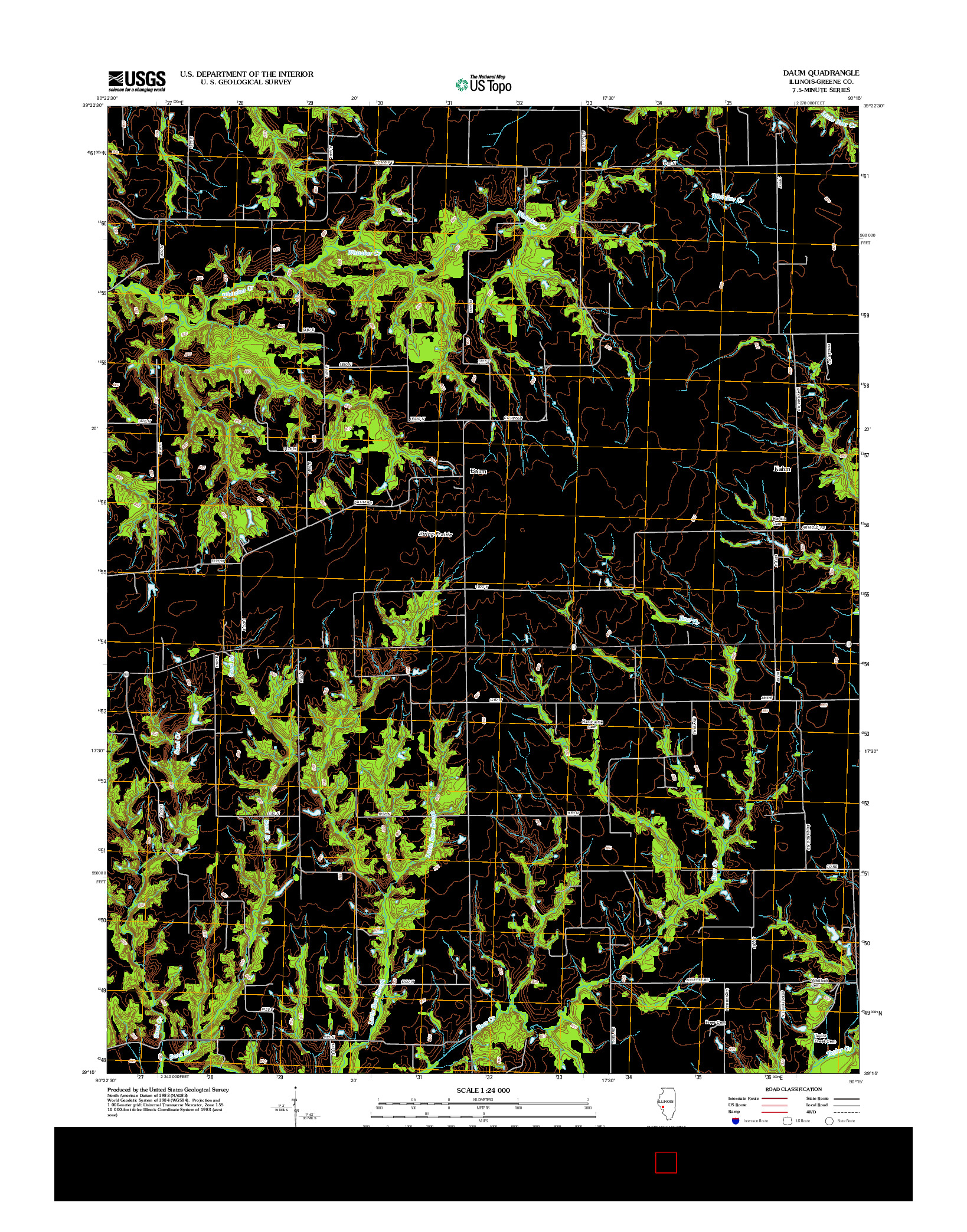 USGS US TOPO 7.5-MINUTE MAP FOR DAUM, IL 2012