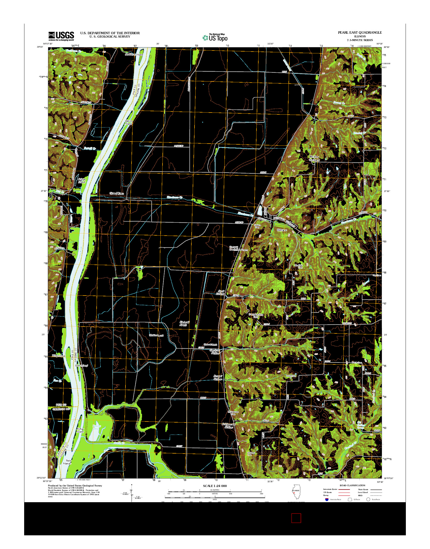USGS US TOPO 7.5-MINUTE MAP FOR PEARL EAST, IL 2012