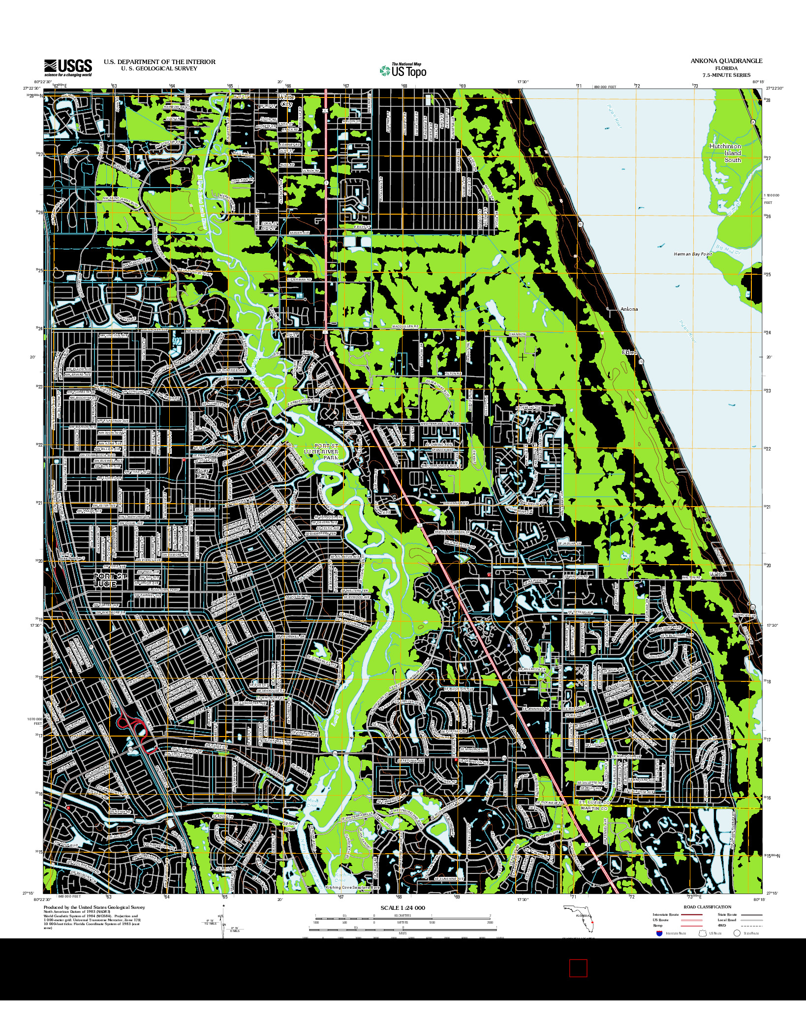 USGS US TOPO 7.5-MINUTE MAP FOR ANKONA, FL 2012