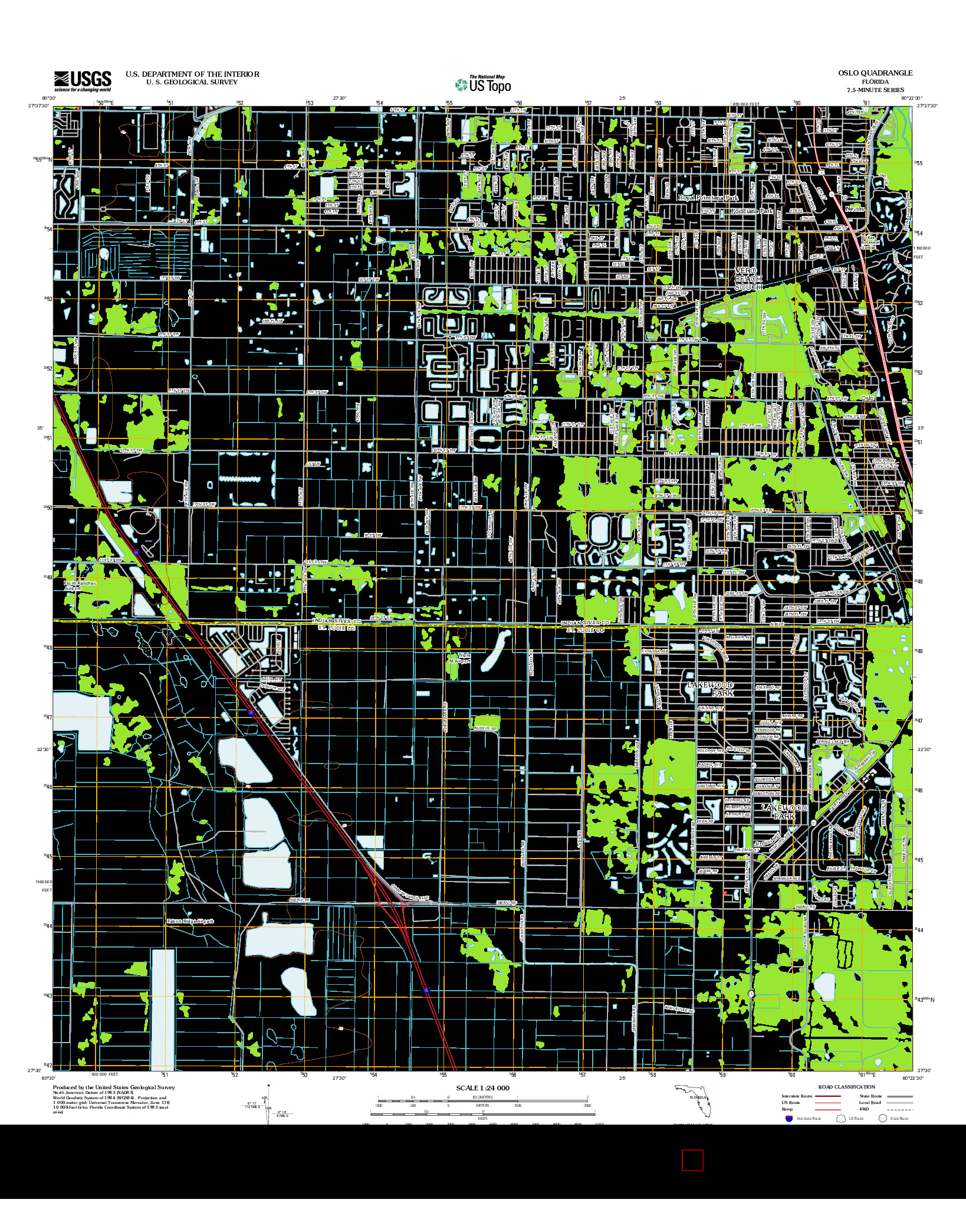 USGS US TOPO 7.5-MINUTE MAP FOR OSLO, FL 2012