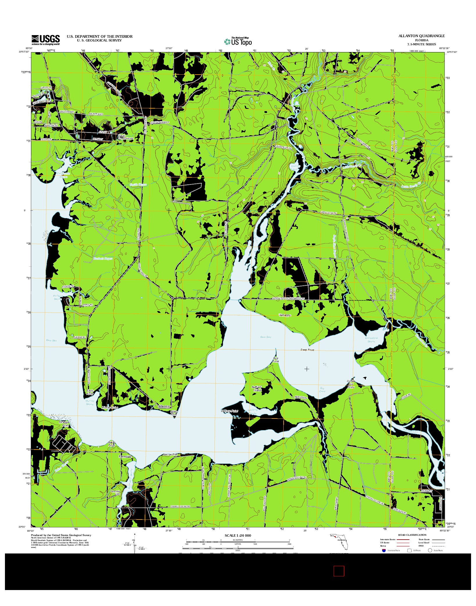 USGS US TOPO 7.5-MINUTE MAP FOR ALLANTON, FL 2012