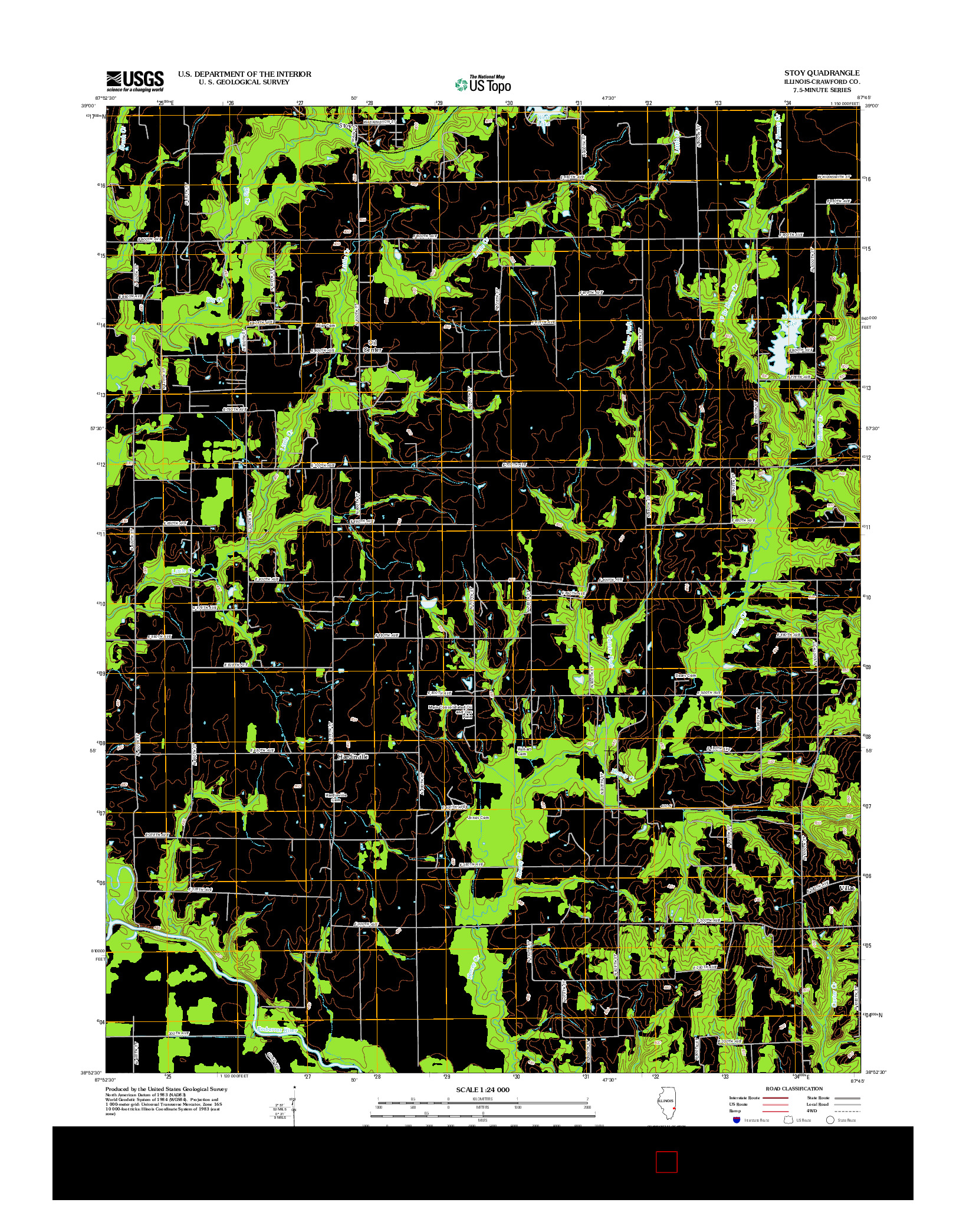 USGS US TOPO 7.5-MINUTE MAP FOR STOY, IL 2012