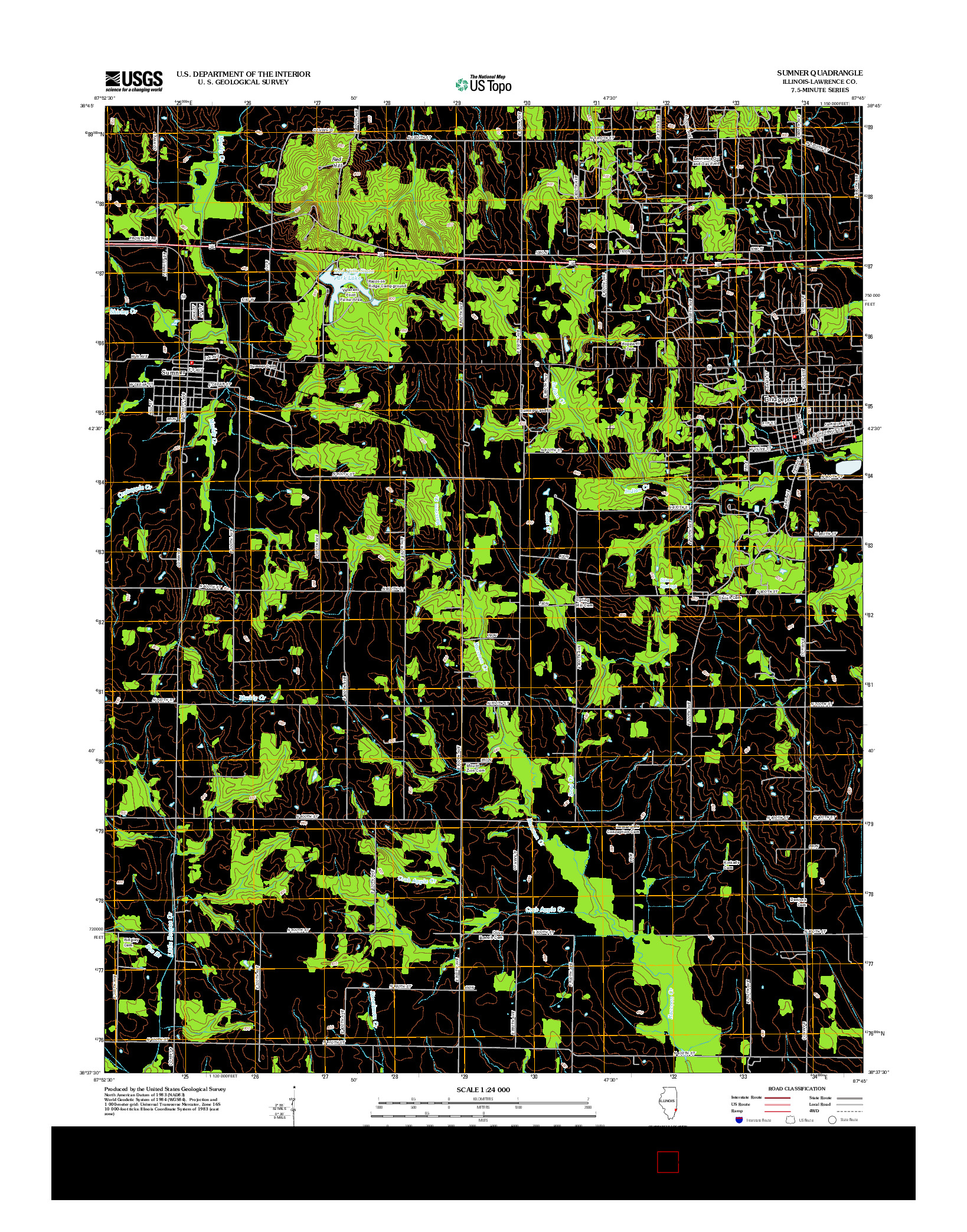 USGS US TOPO 7.5-MINUTE MAP FOR SUMNER, IL 2012