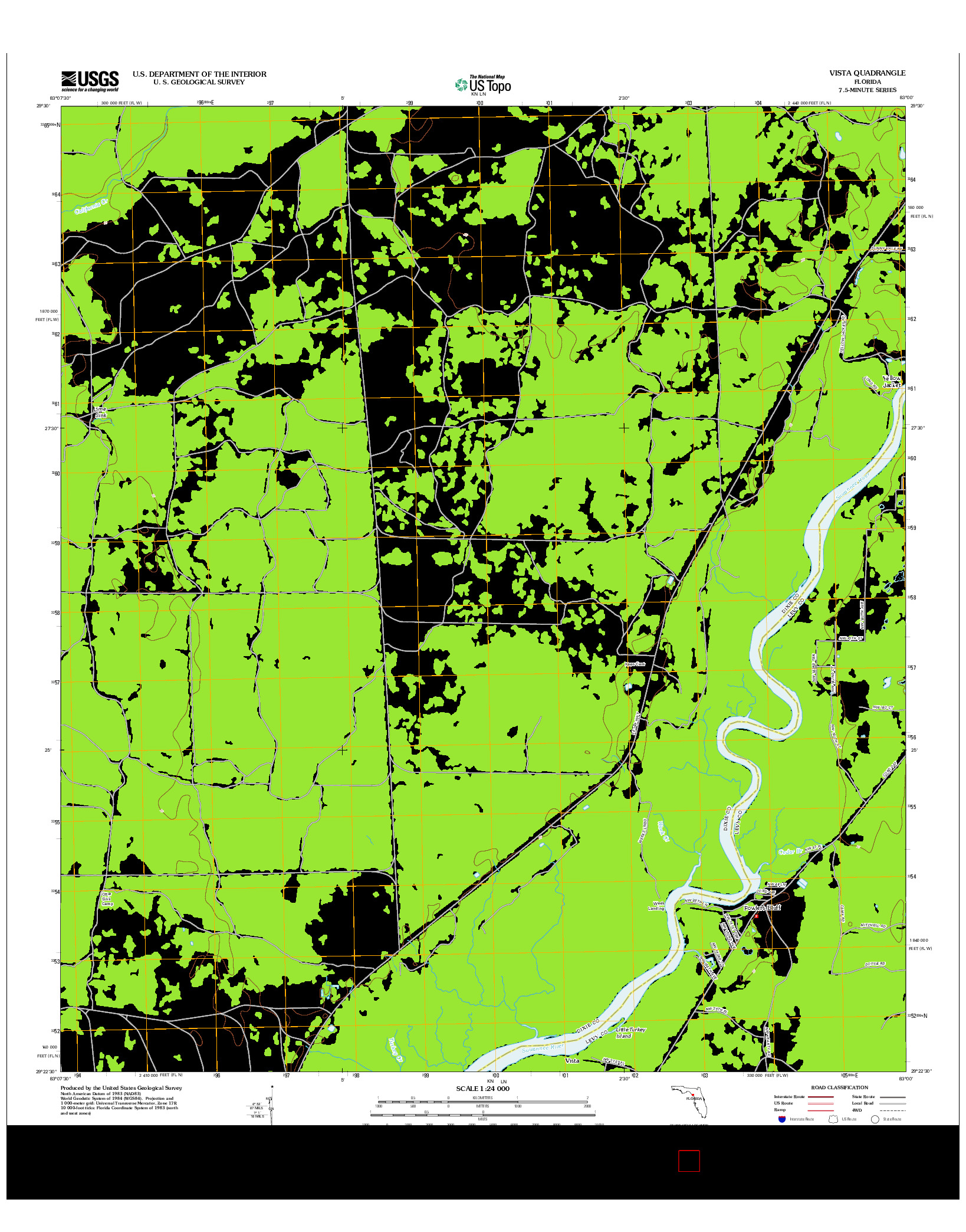 USGS US TOPO 7.5-MINUTE MAP FOR VISTA, FL 2012