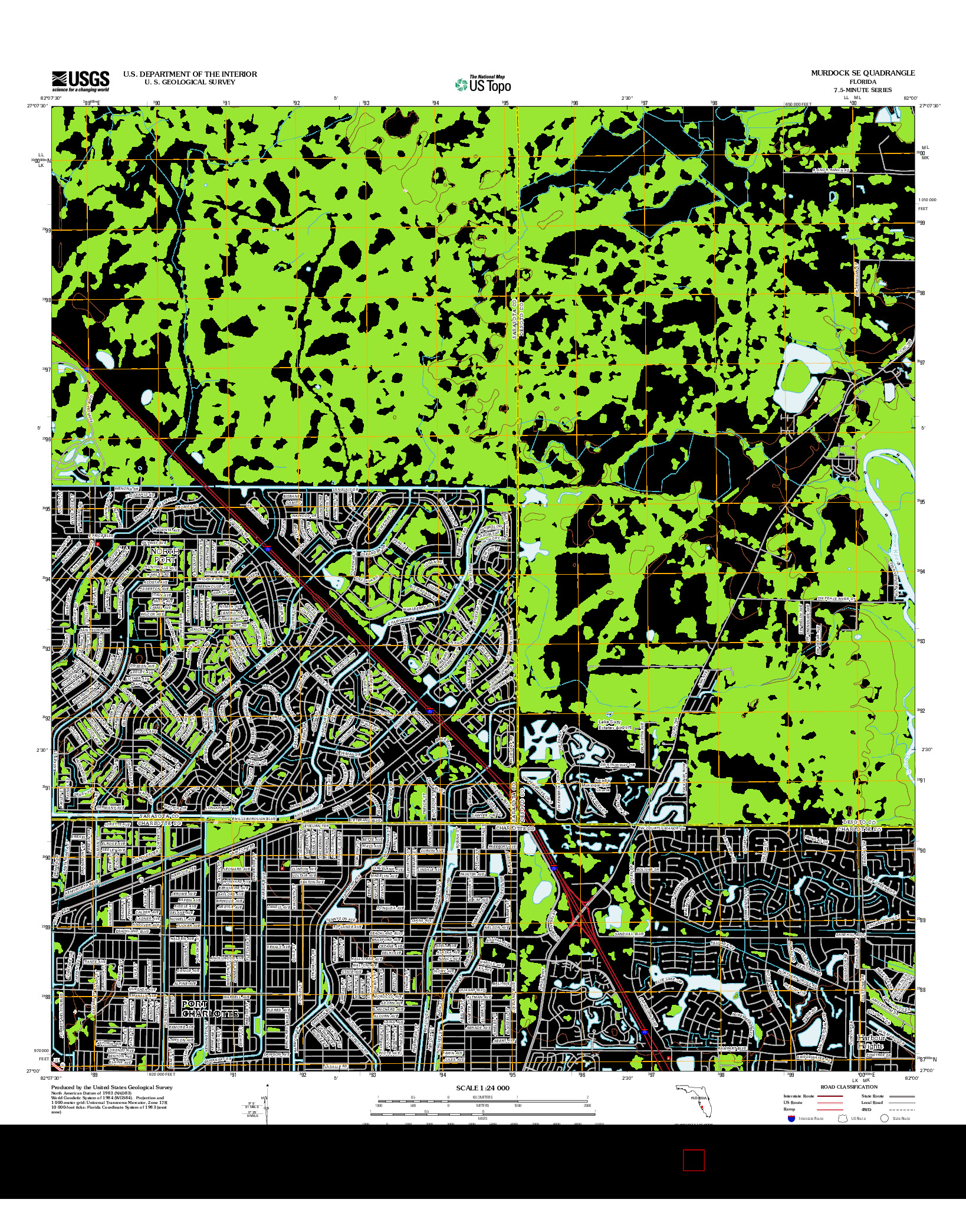 USGS US TOPO 7.5-MINUTE MAP FOR MURDOCK SE, FL 2012