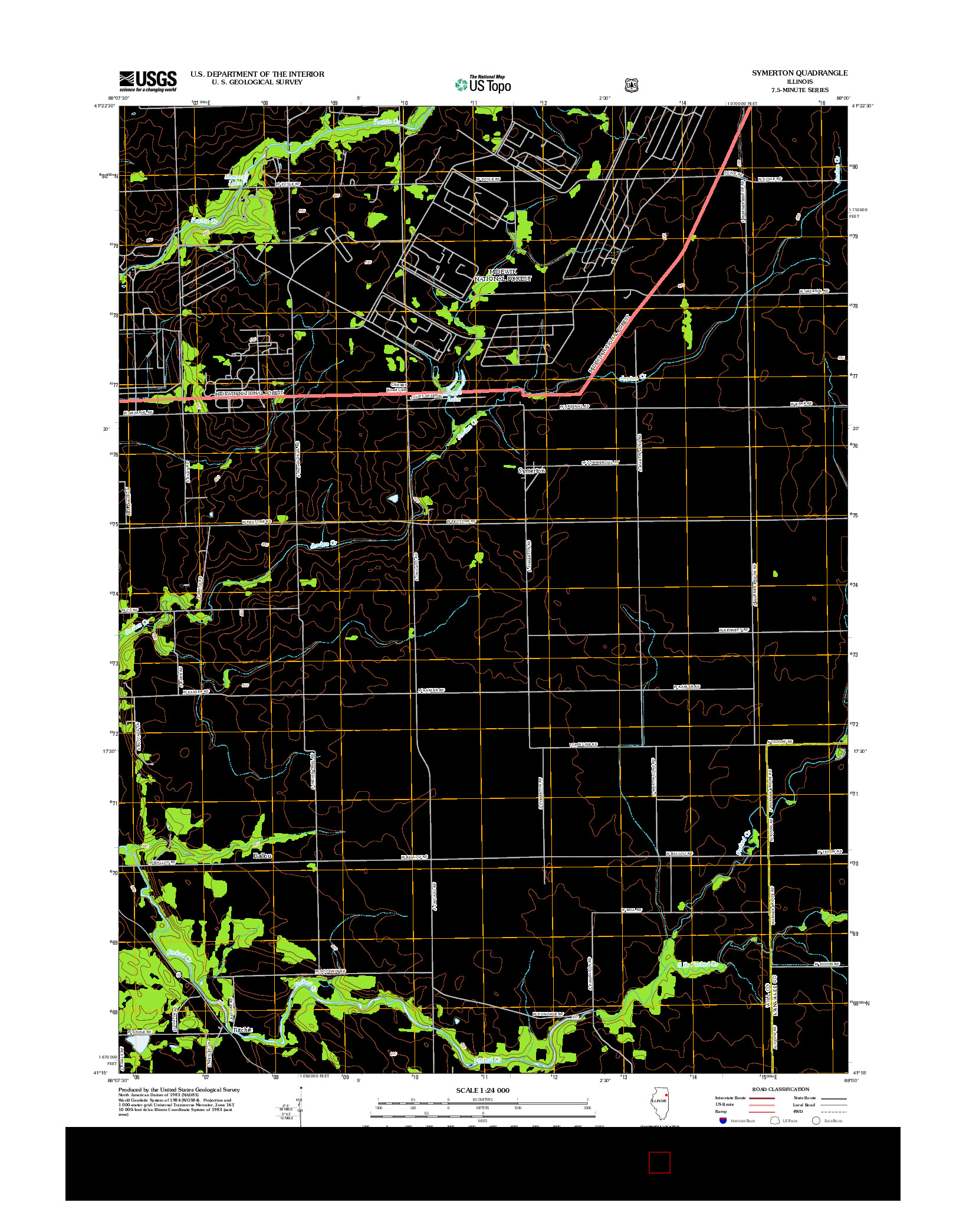 USGS US TOPO 7.5-MINUTE MAP FOR SYMERTON, IL 2012
