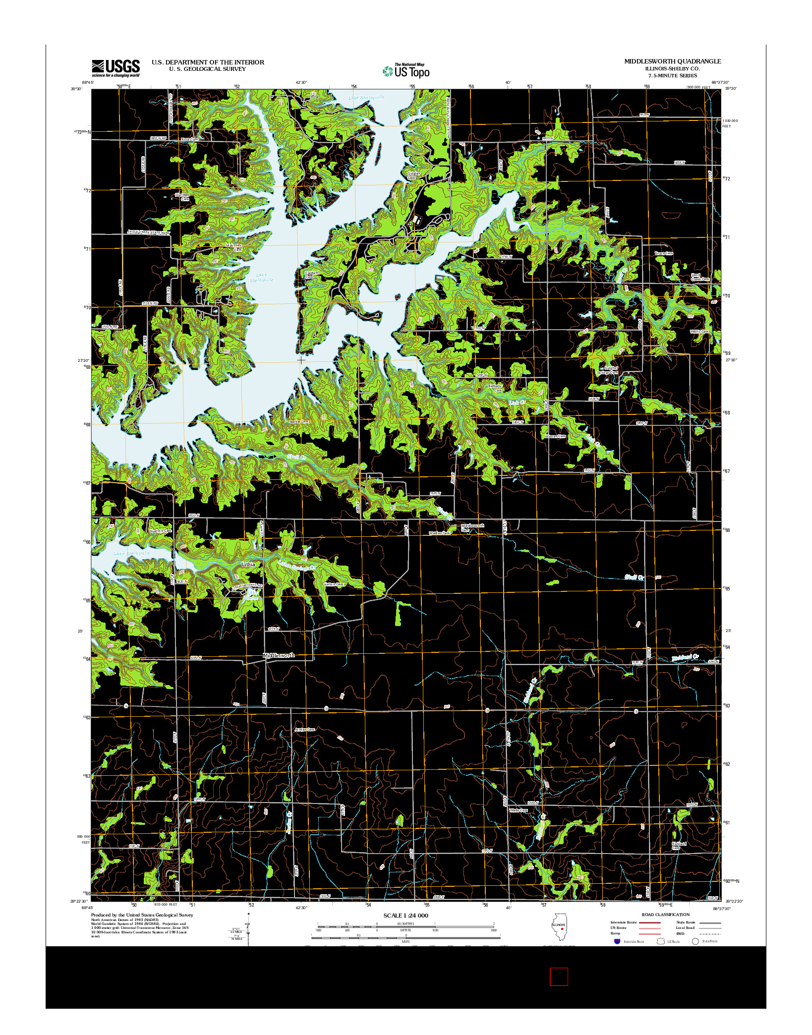 USGS US TOPO 7.5-MINUTE MAP FOR MIDDLESWORTH, IL 2012