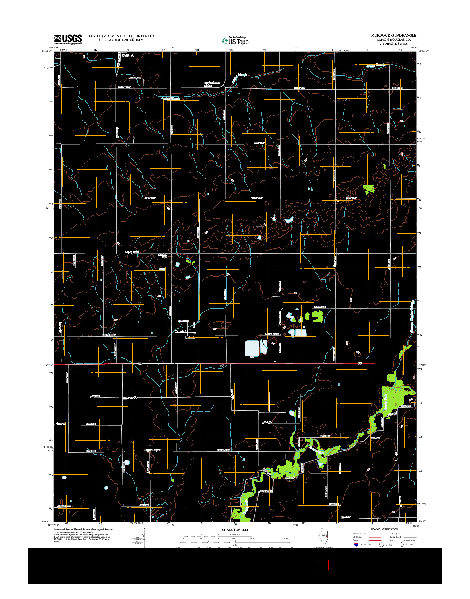 USGS US TOPO 7.5-MINUTE MAP FOR MURDOCK, IL 2012