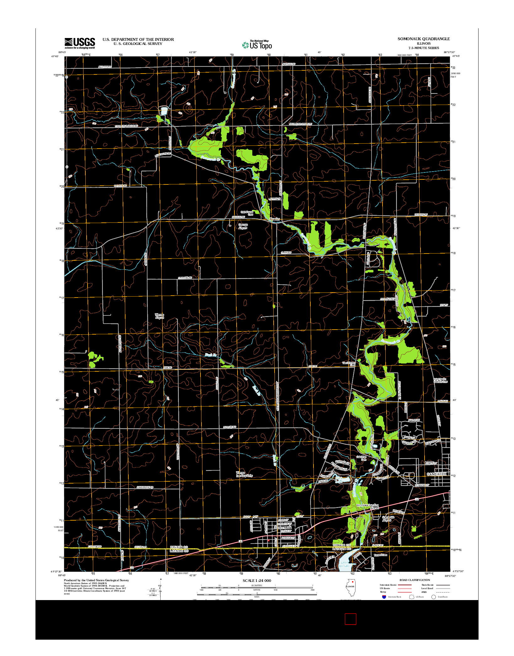 USGS US TOPO 7.5-MINUTE MAP FOR SOMONAUK, IL 2012
