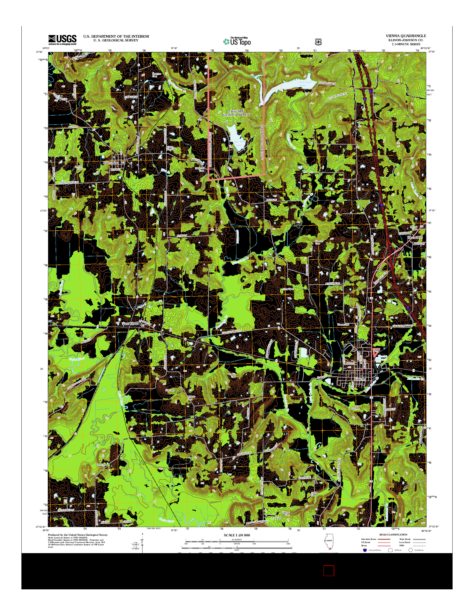 USGS US TOPO 7.5-MINUTE MAP FOR VIENNA, IL 2012