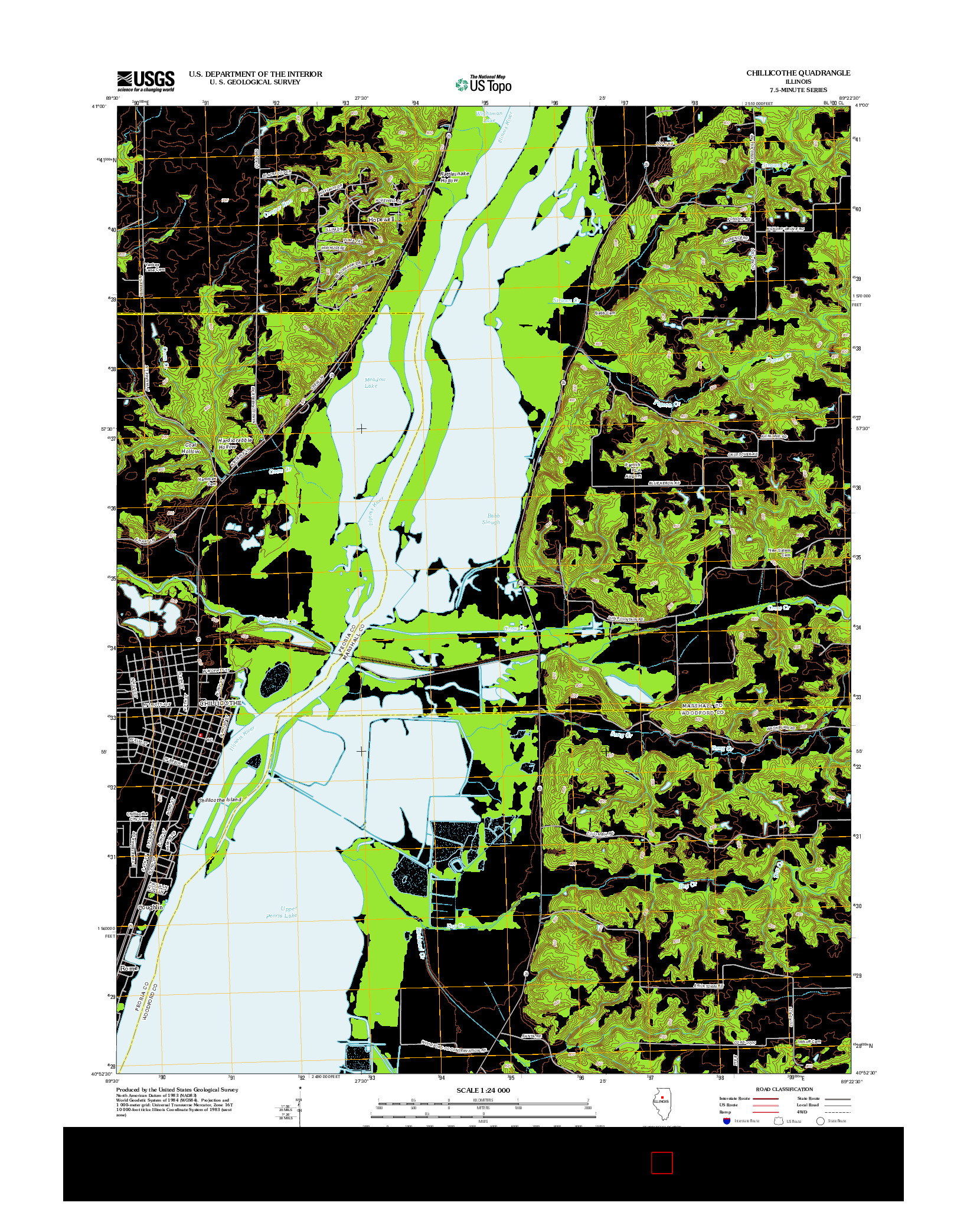 USGS US TOPO 7.5-MINUTE MAP FOR CHILLICOTHE, IL 2012