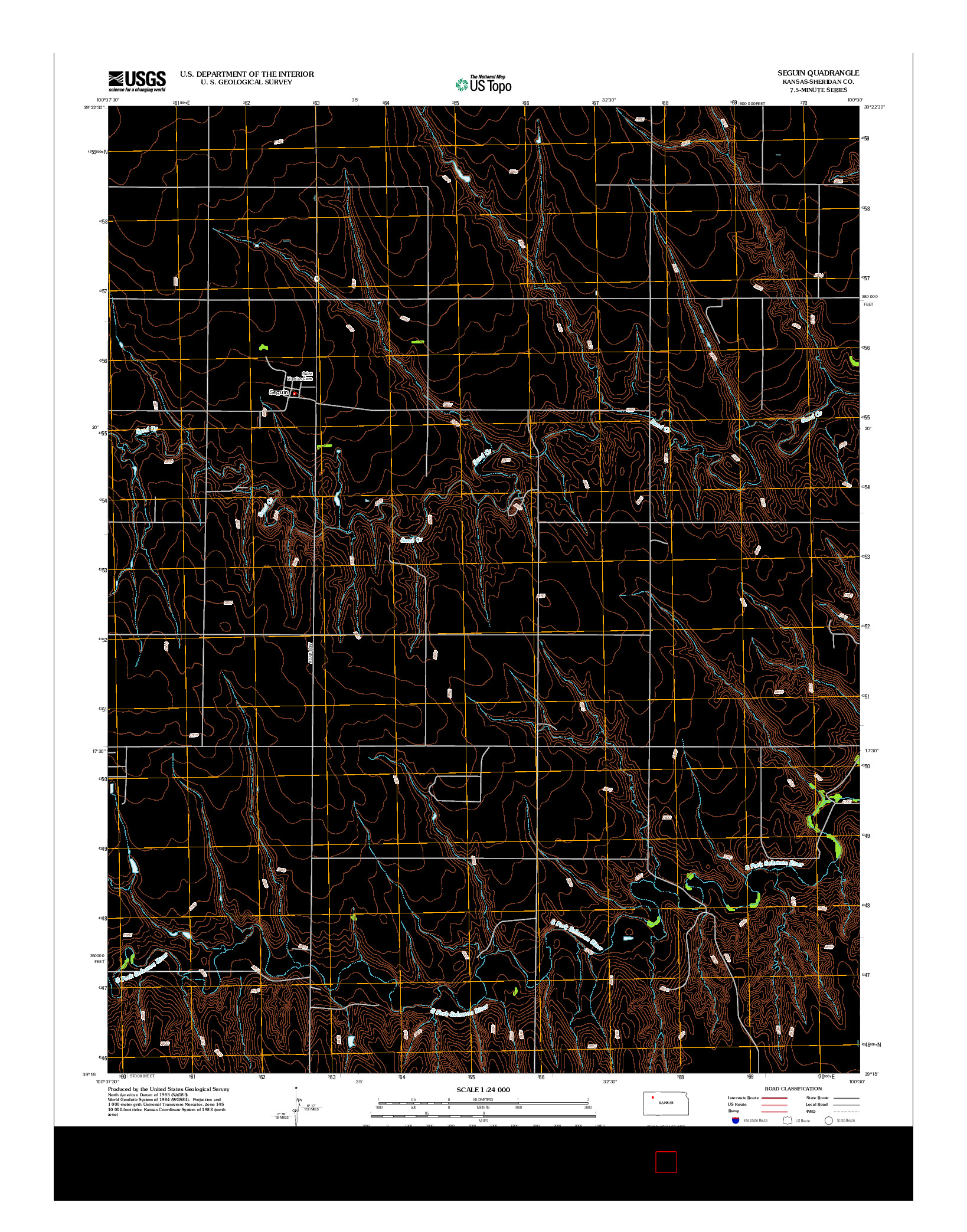 USGS US TOPO 7.5-MINUTE MAP FOR SEGUIN, KS 2012