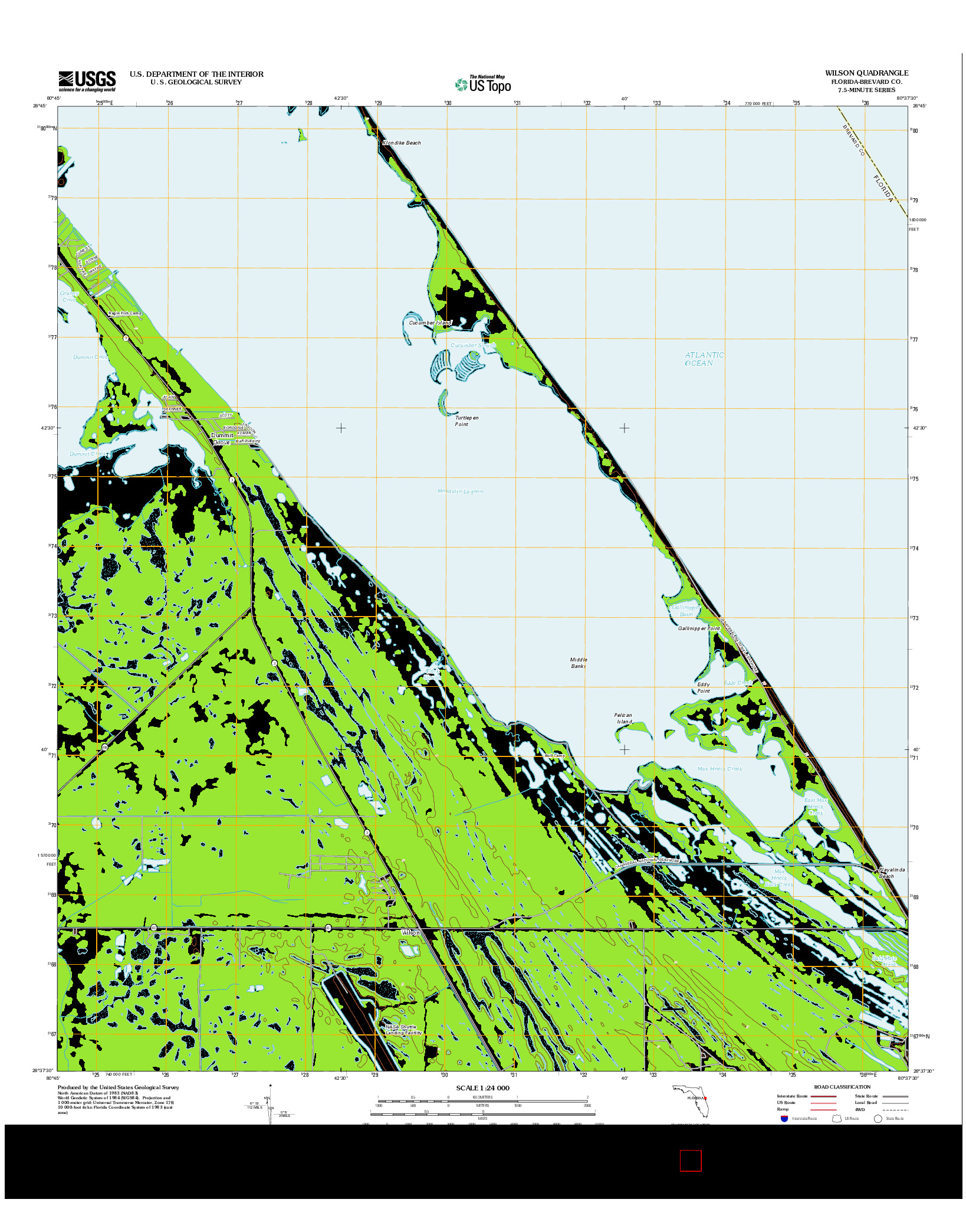 USGS US TOPO 7.5-MINUTE MAP FOR WILSON, FL 2012