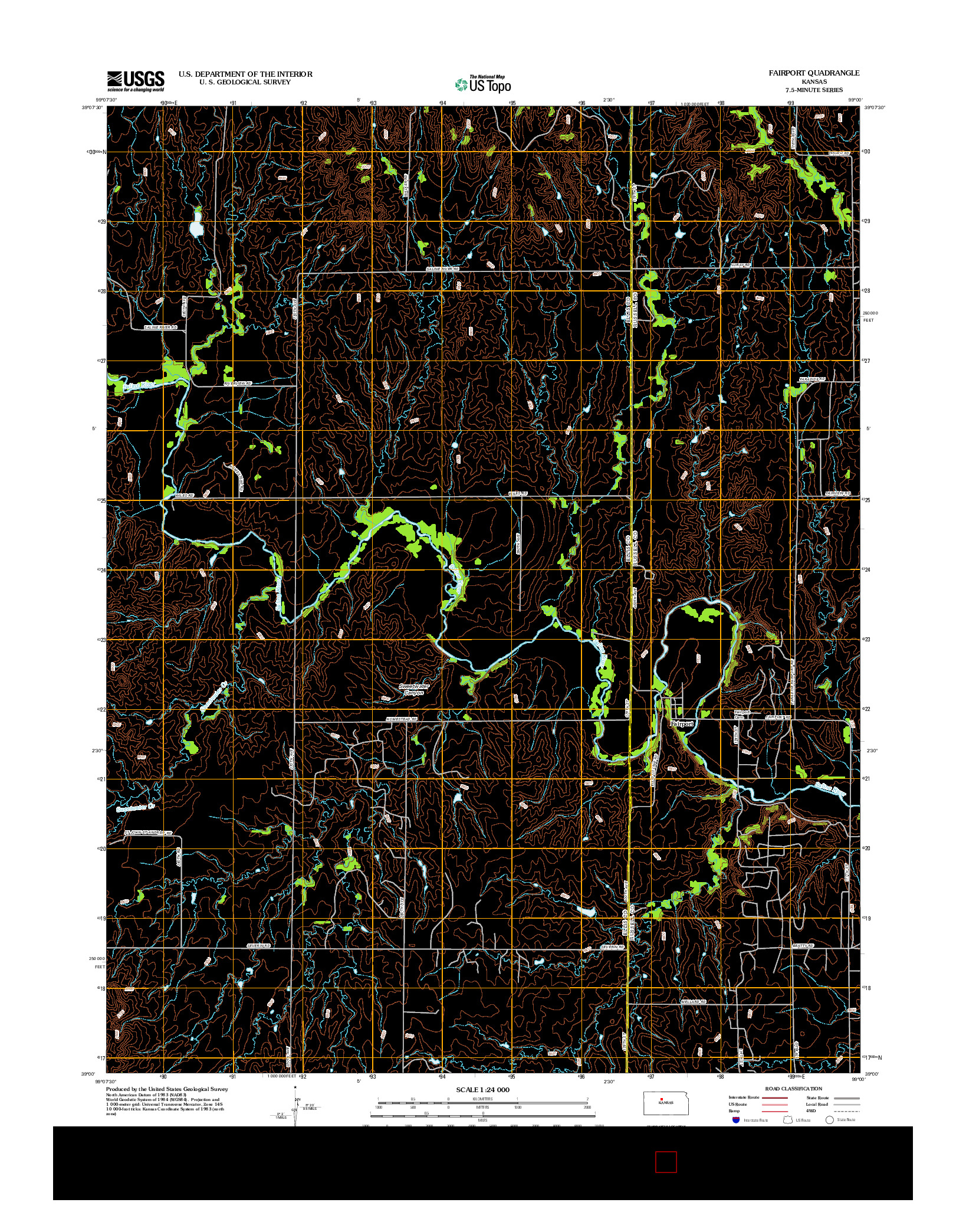 USGS US TOPO 7.5-MINUTE MAP FOR FAIRPORT, KS 2012