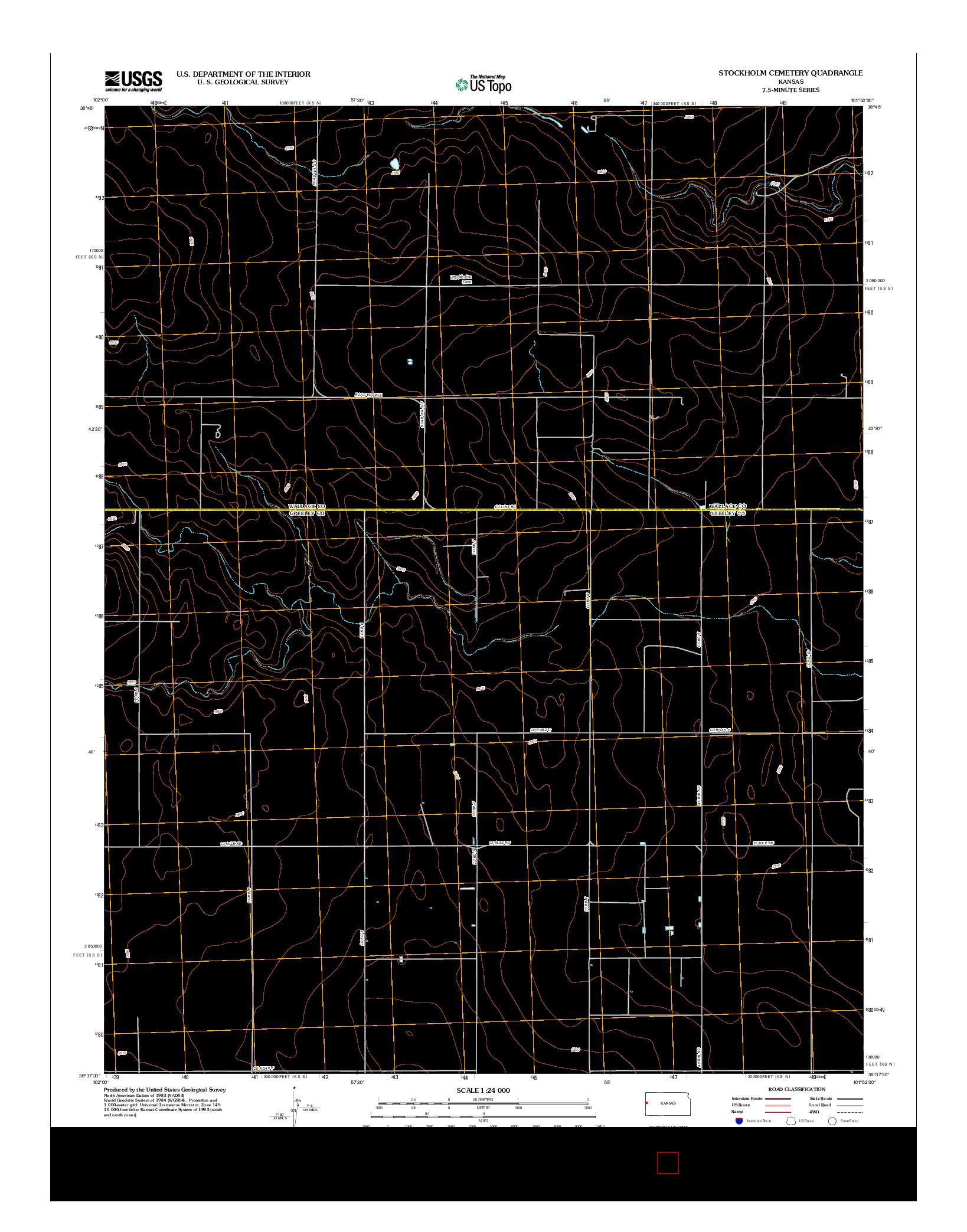 USGS US TOPO 7.5-MINUTE MAP FOR STOCKHOLM CEMETERY, KS 2012