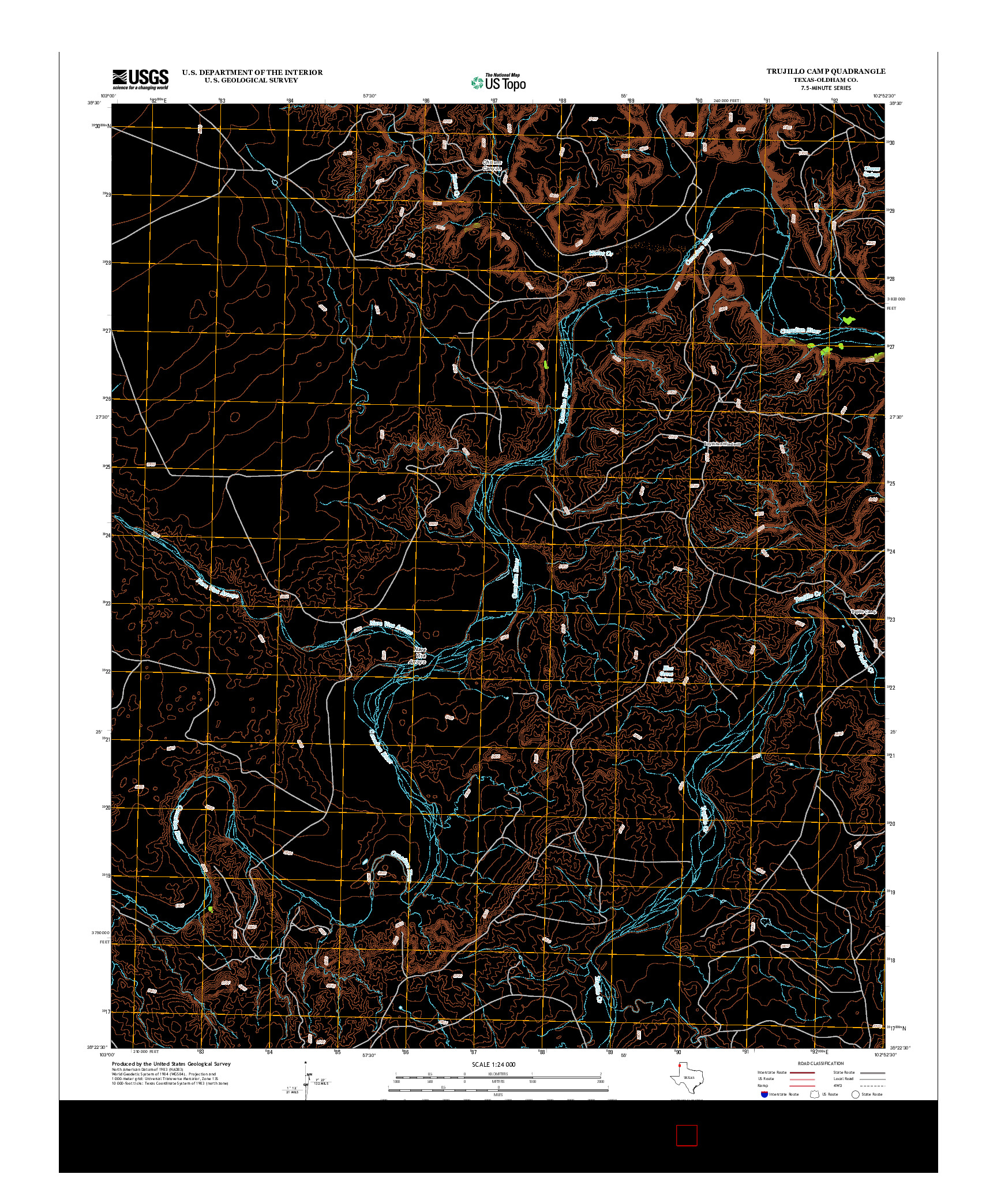 USGS US TOPO 7.5-MINUTE MAP FOR TRUJILLO CAMP, TX 2012