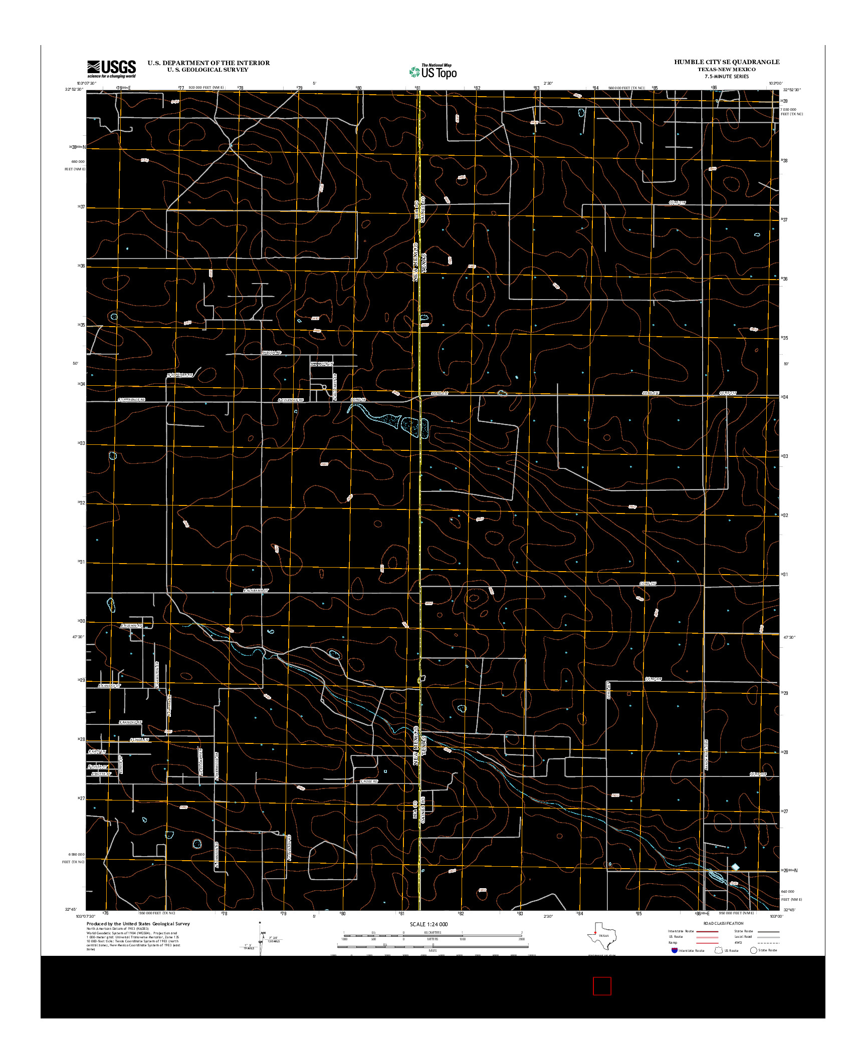 USGS US TOPO 7.5-MINUTE MAP FOR HUMBLE CITY SE, TX-NM 2012