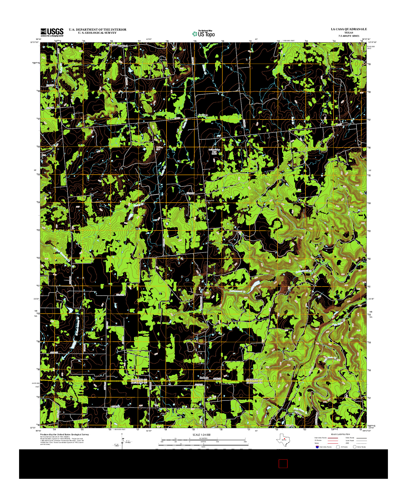 USGS US TOPO 7.5-MINUTE MAP FOR LA CASA, TX 2012