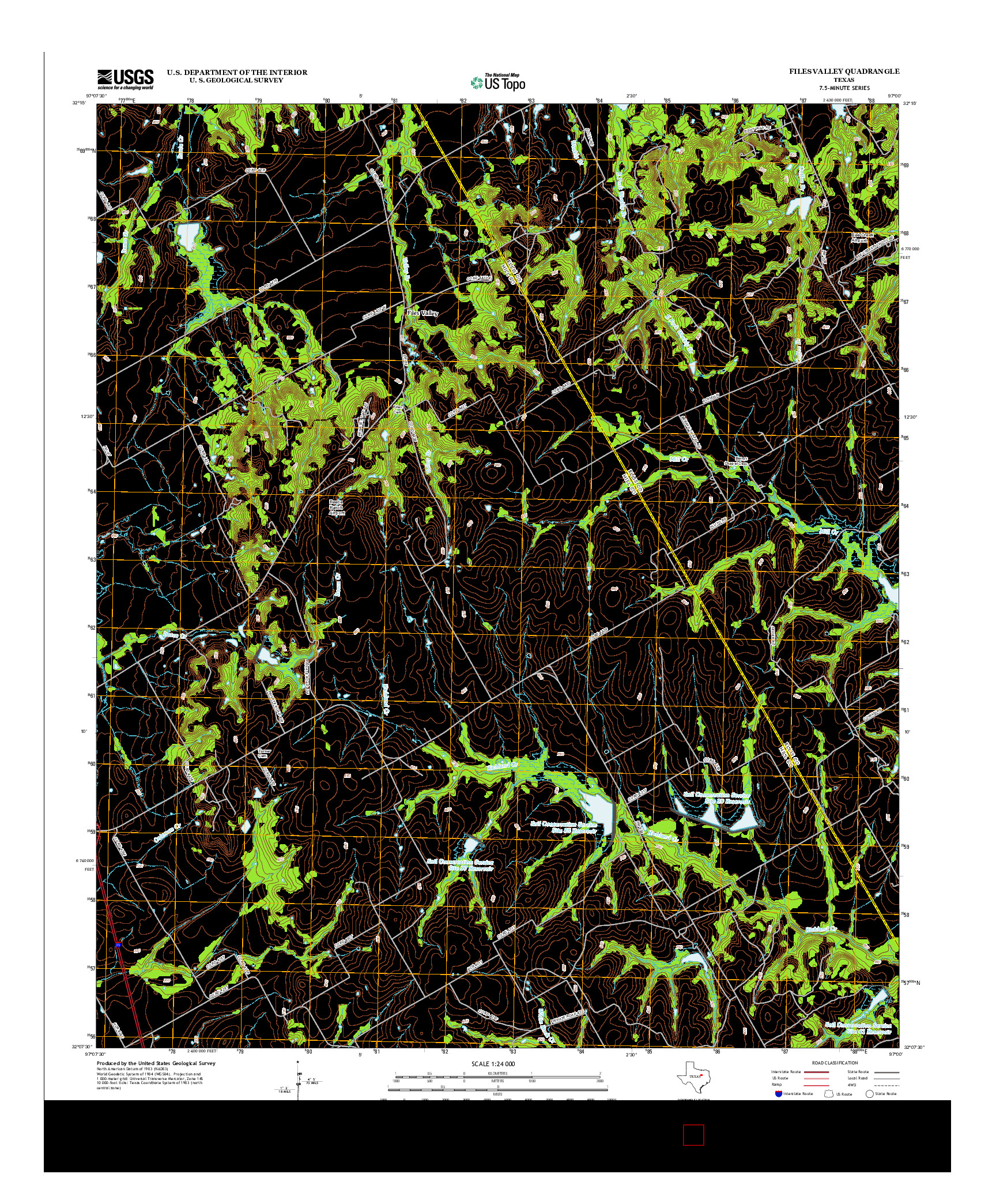 USGS US TOPO 7.5-MINUTE MAP FOR FILES VALLEY, TX 2012