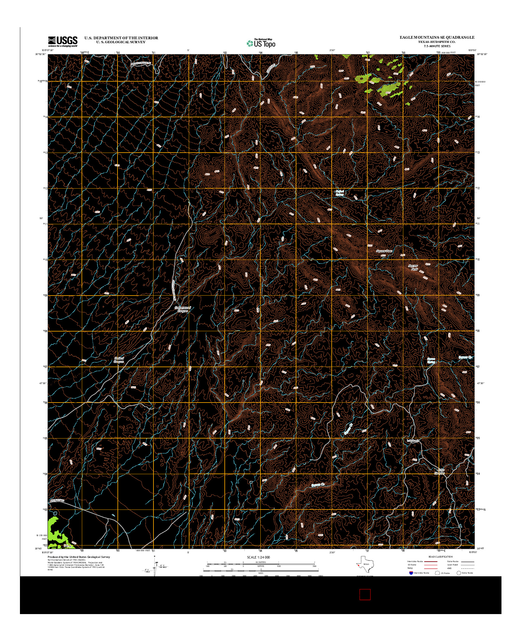 USGS US TOPO 7.5-MINUTE MAP FOR EAGLE MOUNTAINS SE, TX 2012