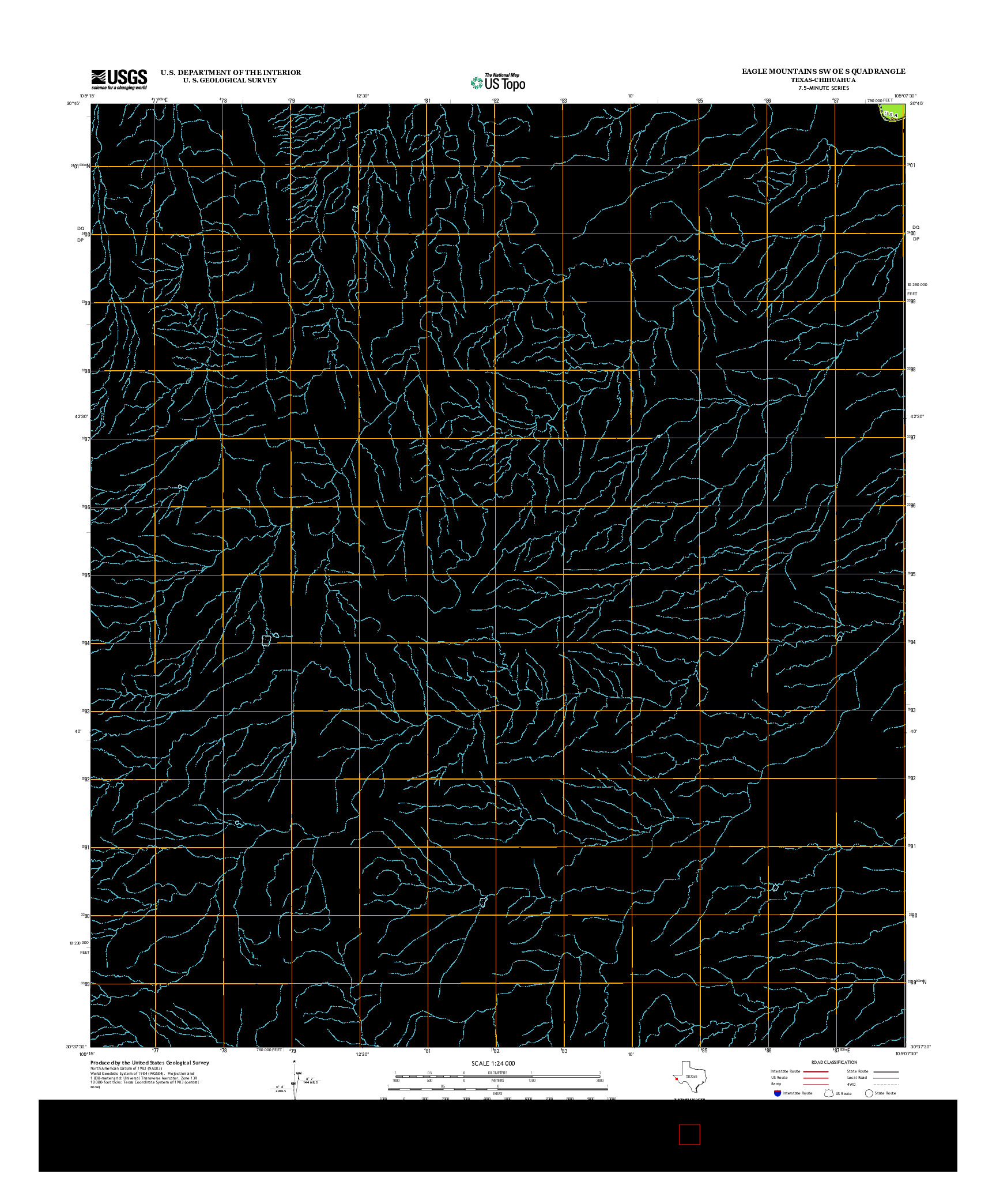 USGS US TOPO 7.5-MINUTE MAP FOR EAGLE MOUNTAINS SW OE S, TX-CHH 2012