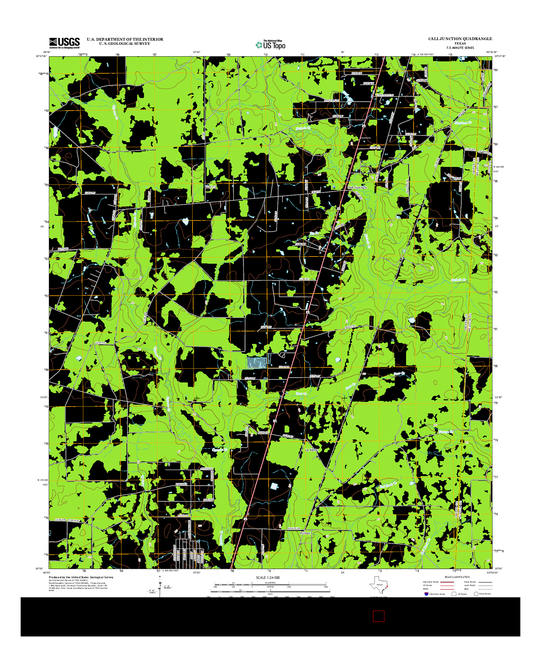 USGS US TOPO 7.5-MINUTE MAP FOR CALL JUNCTION, TX 2012