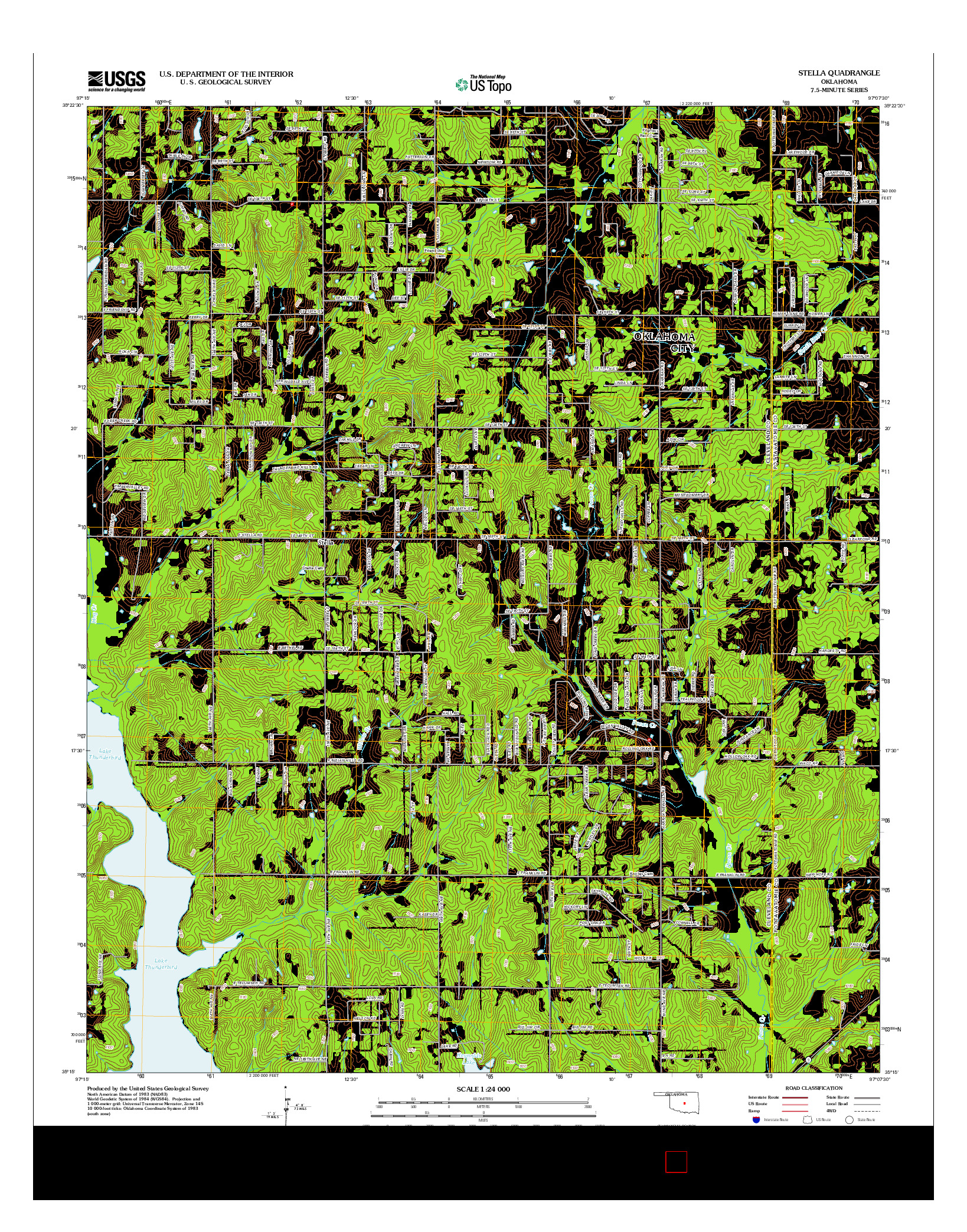 USGS US TOPO 7.5-MINUTE MAP FOR STELLA, OK 2012