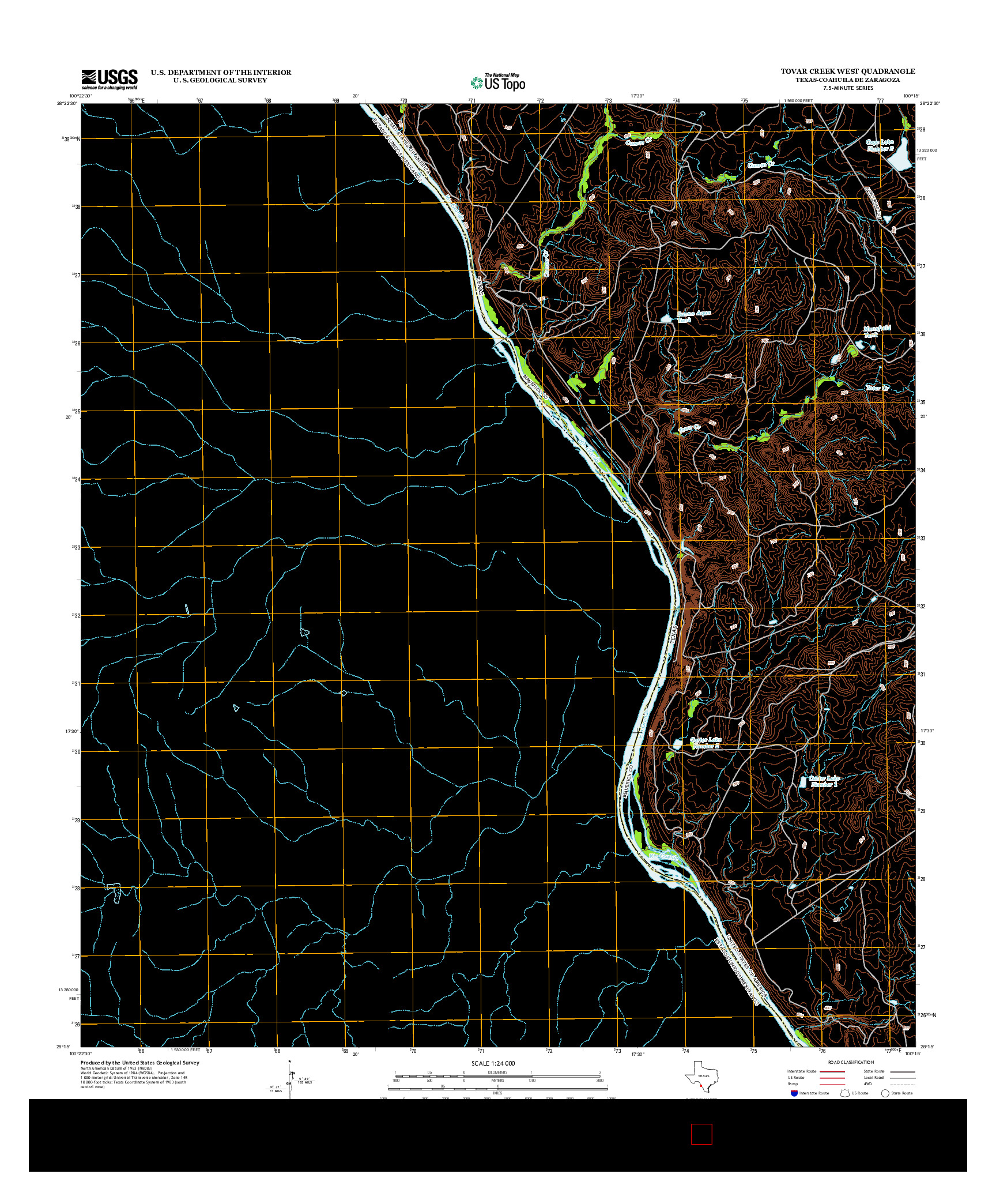 USGS US TOPO 7.5-MINUTE MAP FOR TOVAR CREEK WEST, TX-COA 2012