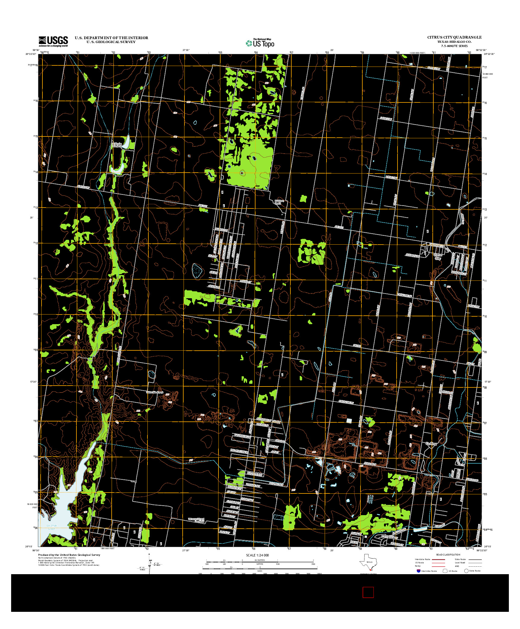 USGS US TOPO 7.5-MINUTE MAP FOR CITRUS CITY, TX 2012