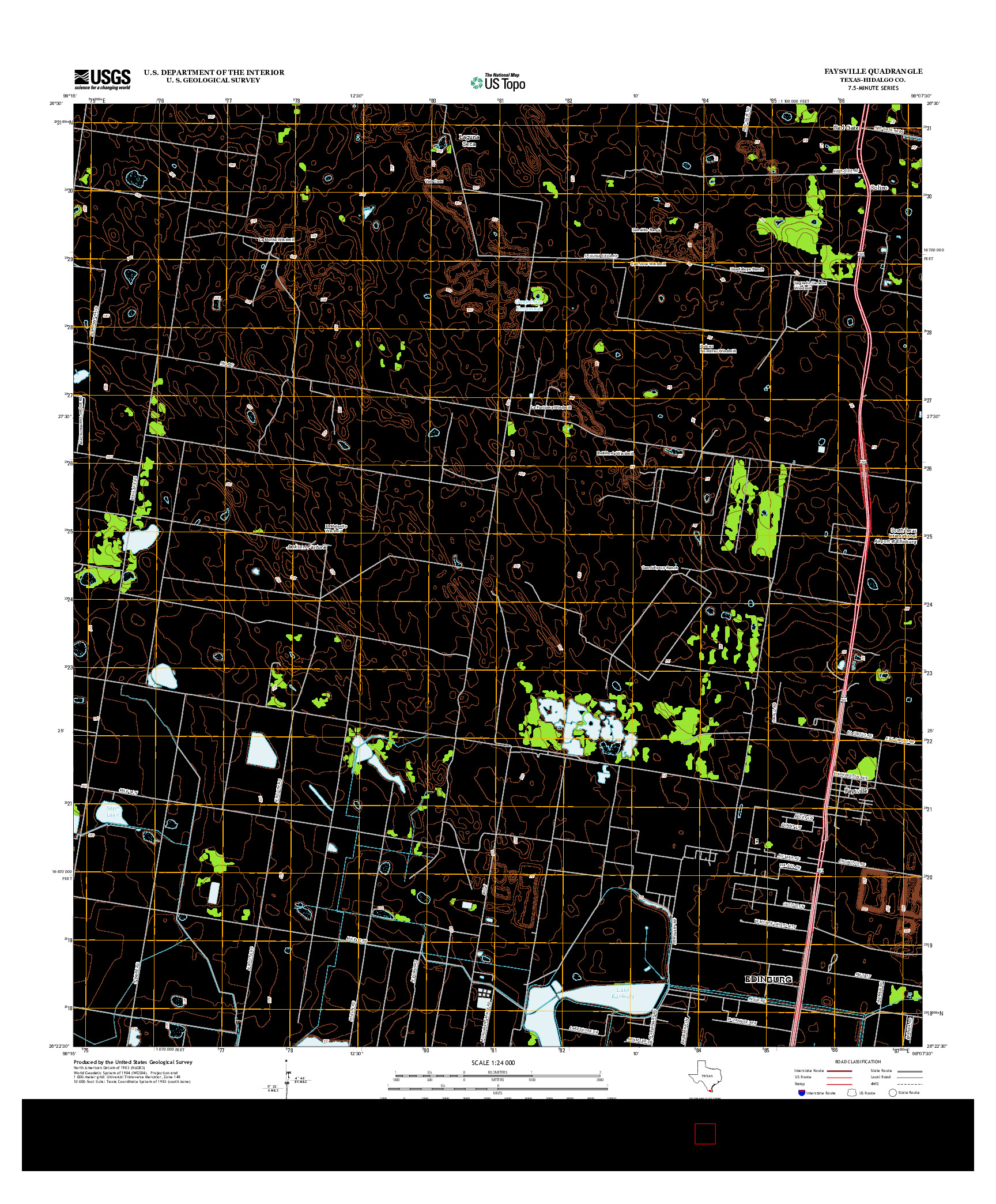 USGS US TOPO 7.5-MINUTE MAP FOR FAYSVILLE, TX 2012