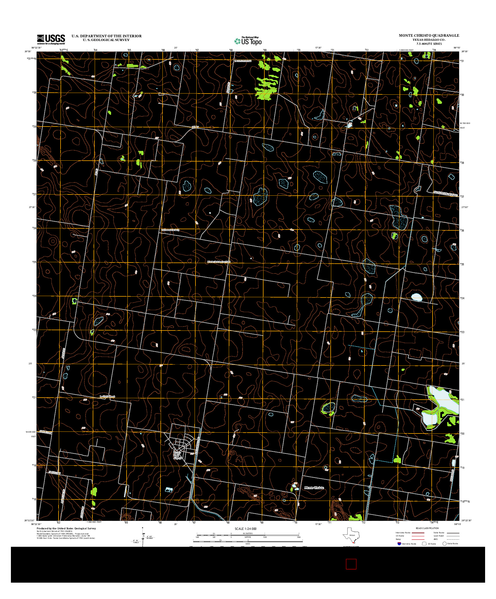 USGS US TOPO 7.5-MINUTE MAP FOR MONTE CHRISTO, TX 2012