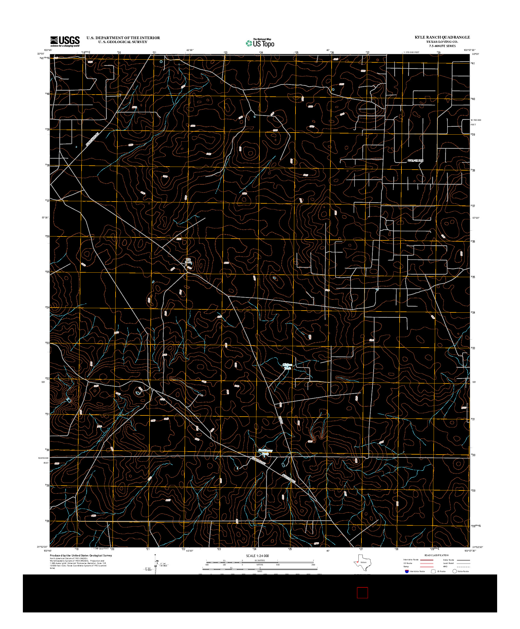 USGS US TOPO 7.5-MINUTE MAP FOR KYLE RANCH, TX 2012