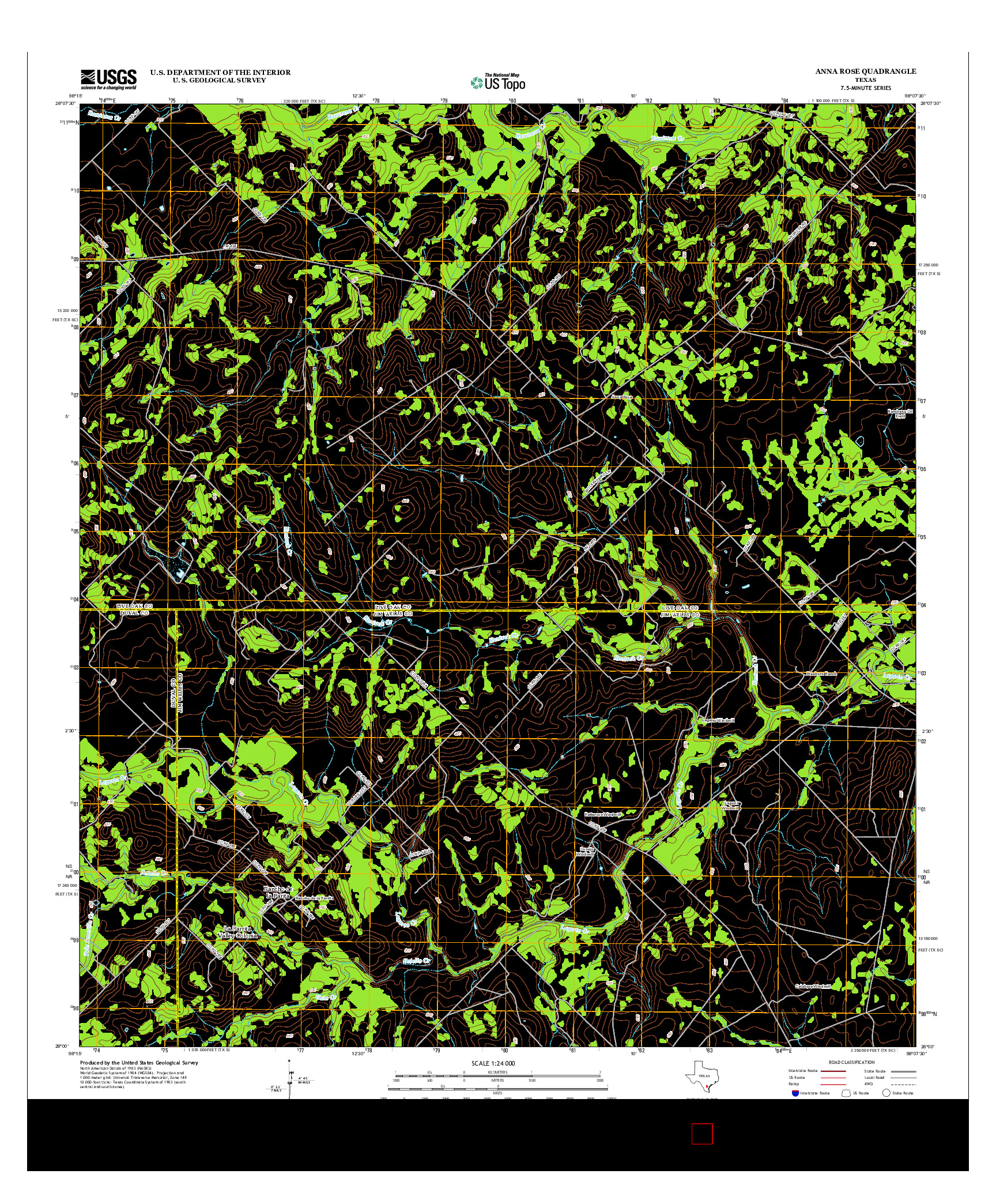 USGS US TOPO 7.5-MINUTE MAP FOR ANNA ROSE, TX 2012