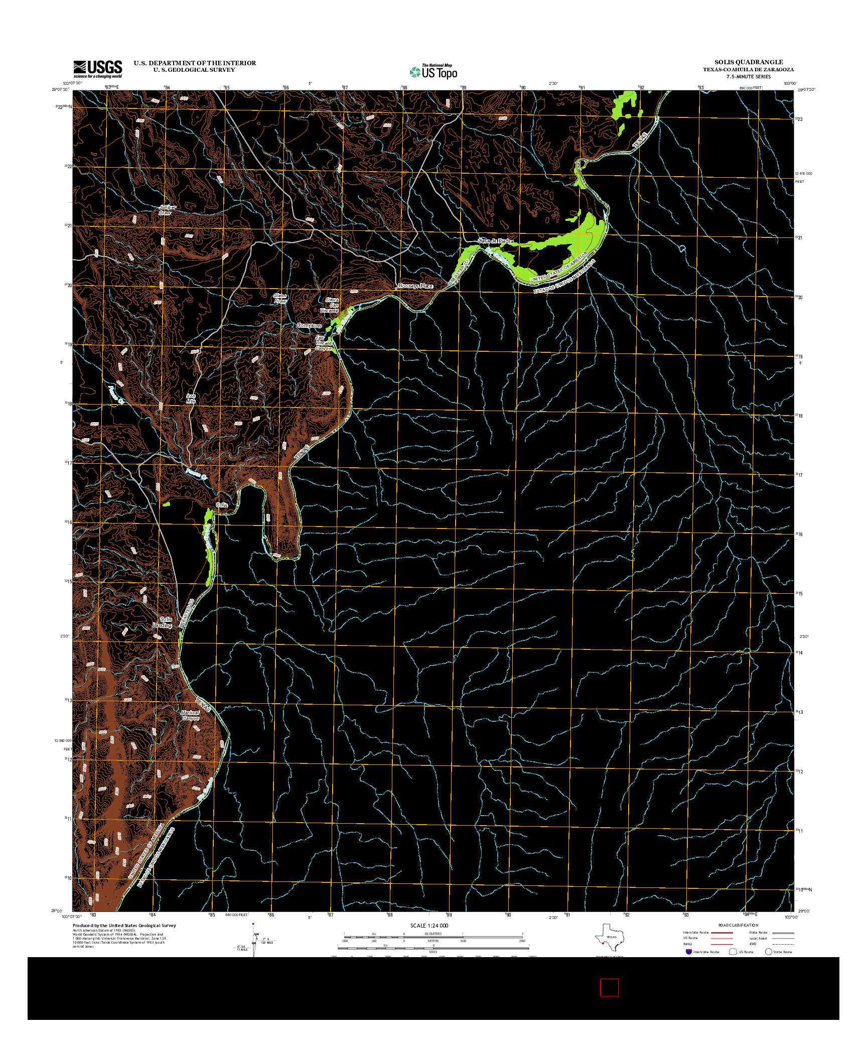 USGS US TOPO 7.5-MINUTE MAP FOR SOLIS, TX-COA 2012