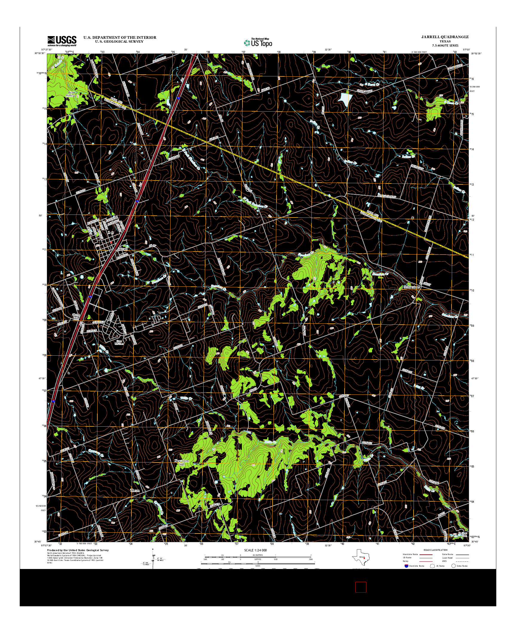 USGS US TOPO 7.5-MINUTE MAP FOR JARRELL, TX 2012