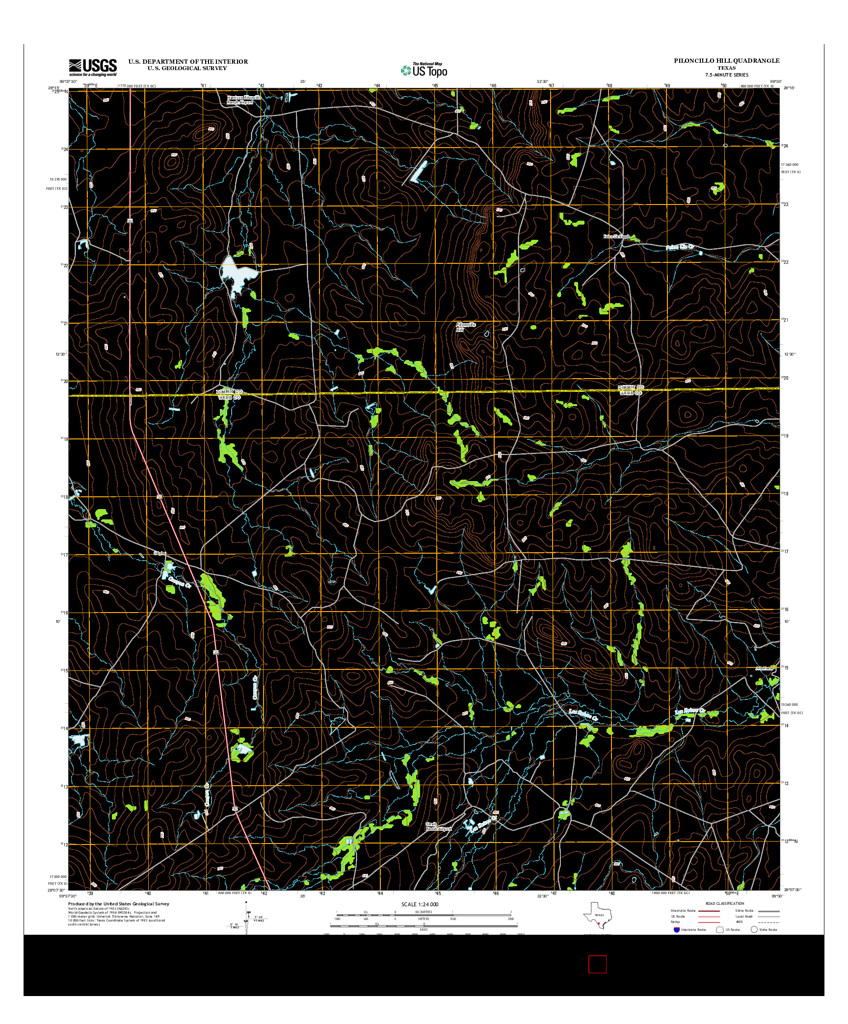USGS US TOPO 7.5-MINUTE MAP FOR PILONCILLO HILL, TX 2013