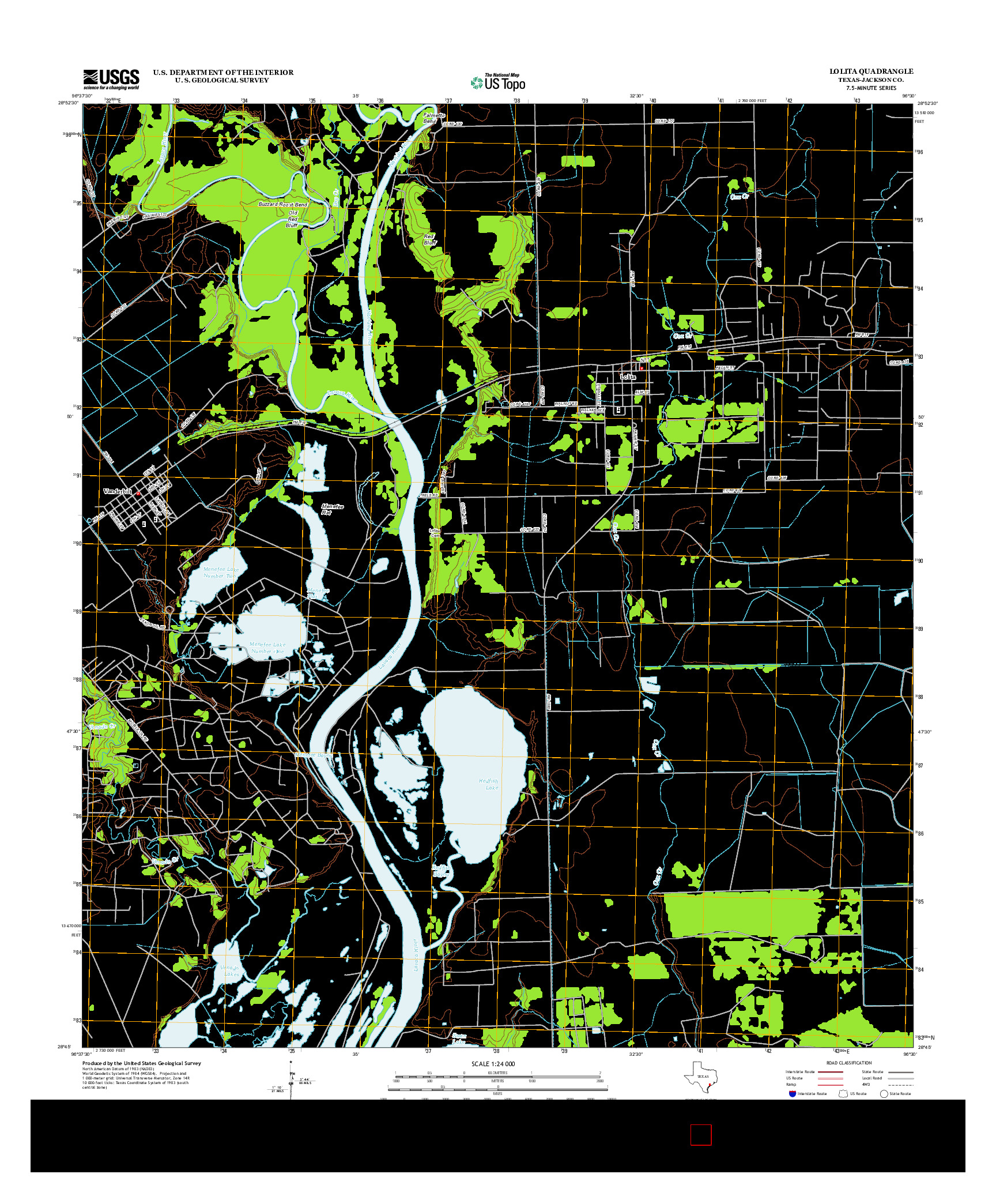 USGS US TOPO 7.5-MINUTE MAP FOR LOLITA, TX 2013