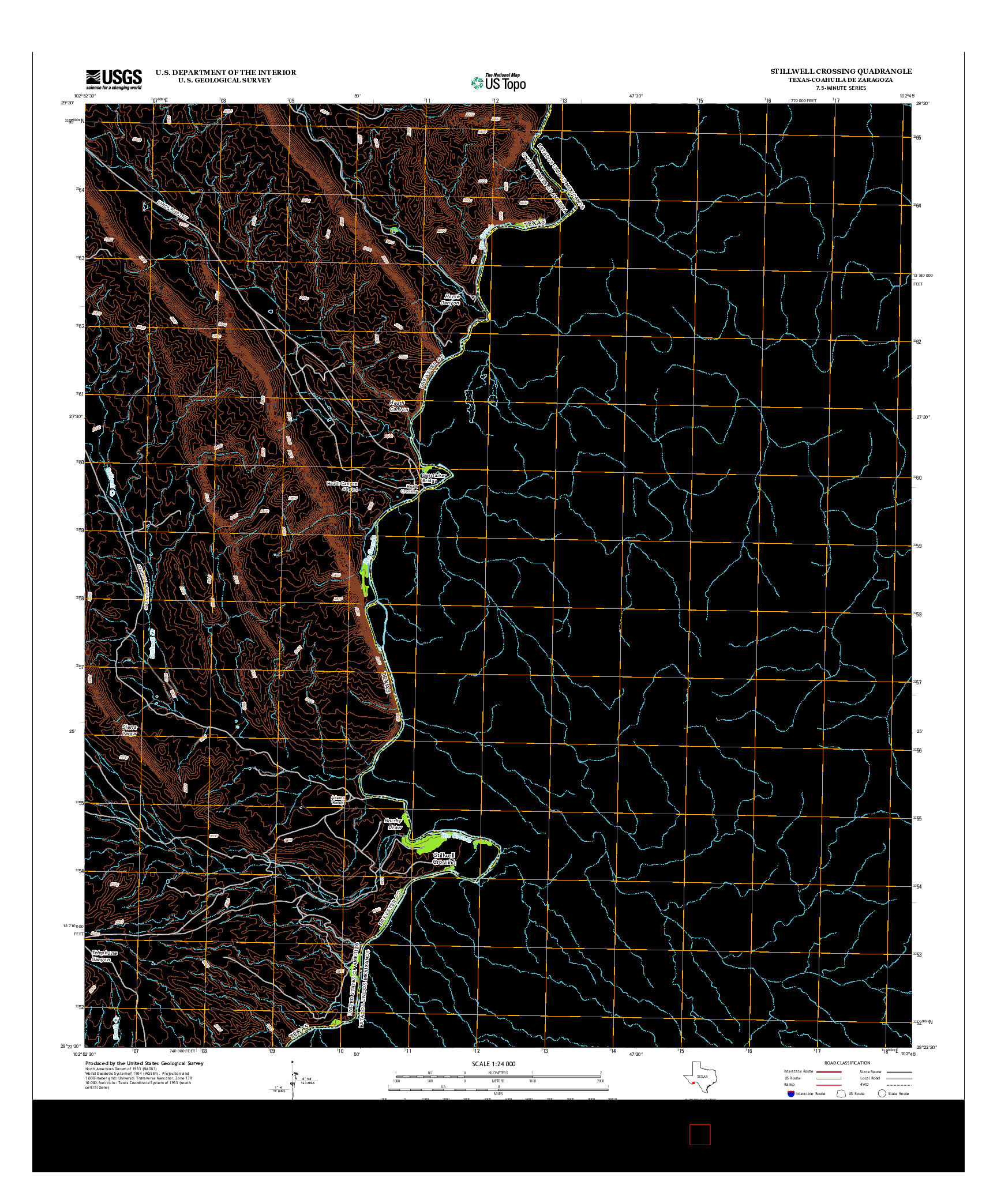 USGS US TOPO 7.5-MINUTE MAP FOR STILLWELL CROSSING, TX-COA 2013