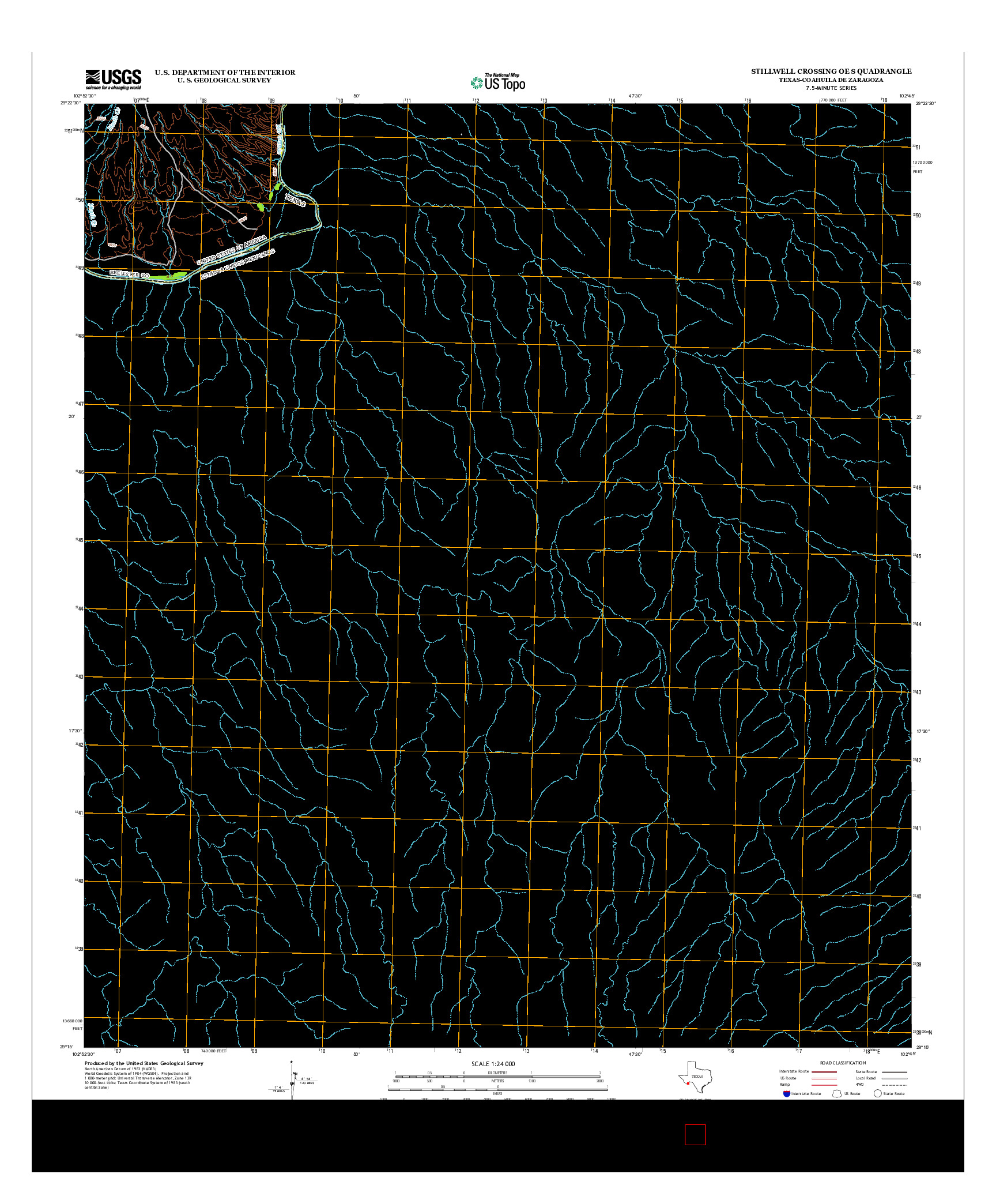 USGS US TOPO 7.5-MINUTE MAP FOR STILLWELL CROSSING OE S, TX-COA 2013