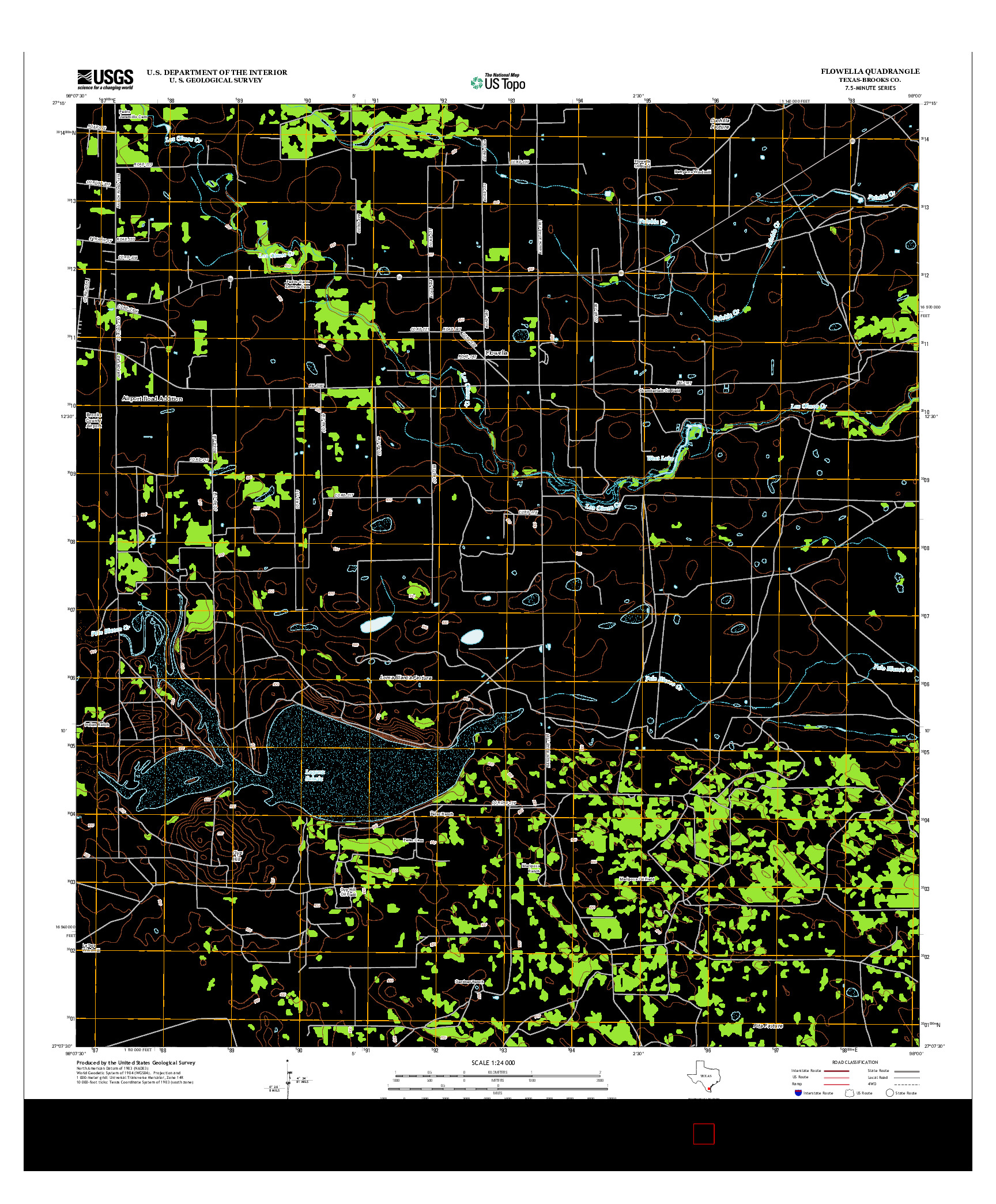 USGS US TOPO 7.5-MINUTE MAP FOR FLOWELLA, TX 2013