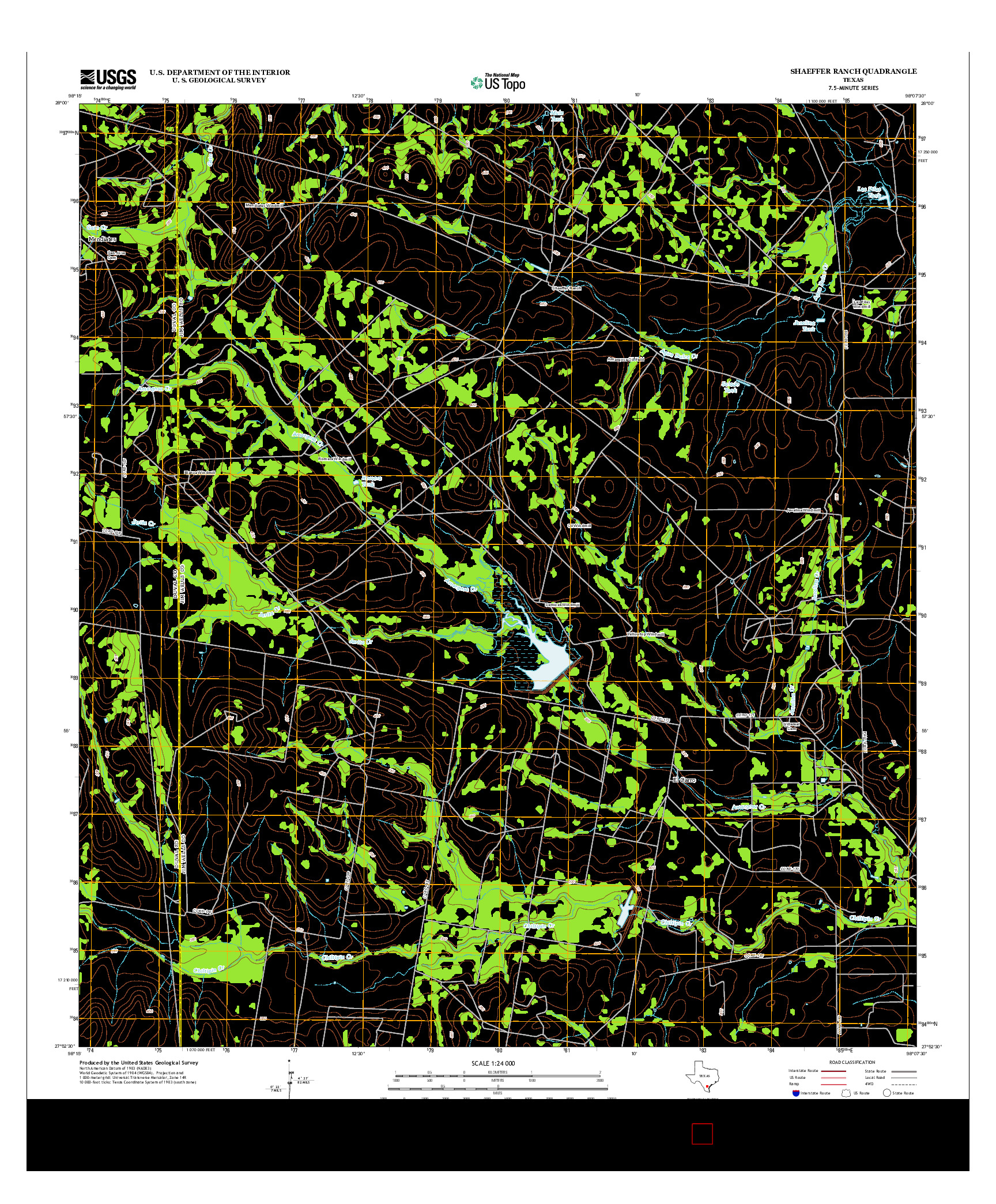 USGS US TOPO 7.5-MINUTE MAP FOR SHAEFFER RANCH, TX 2013