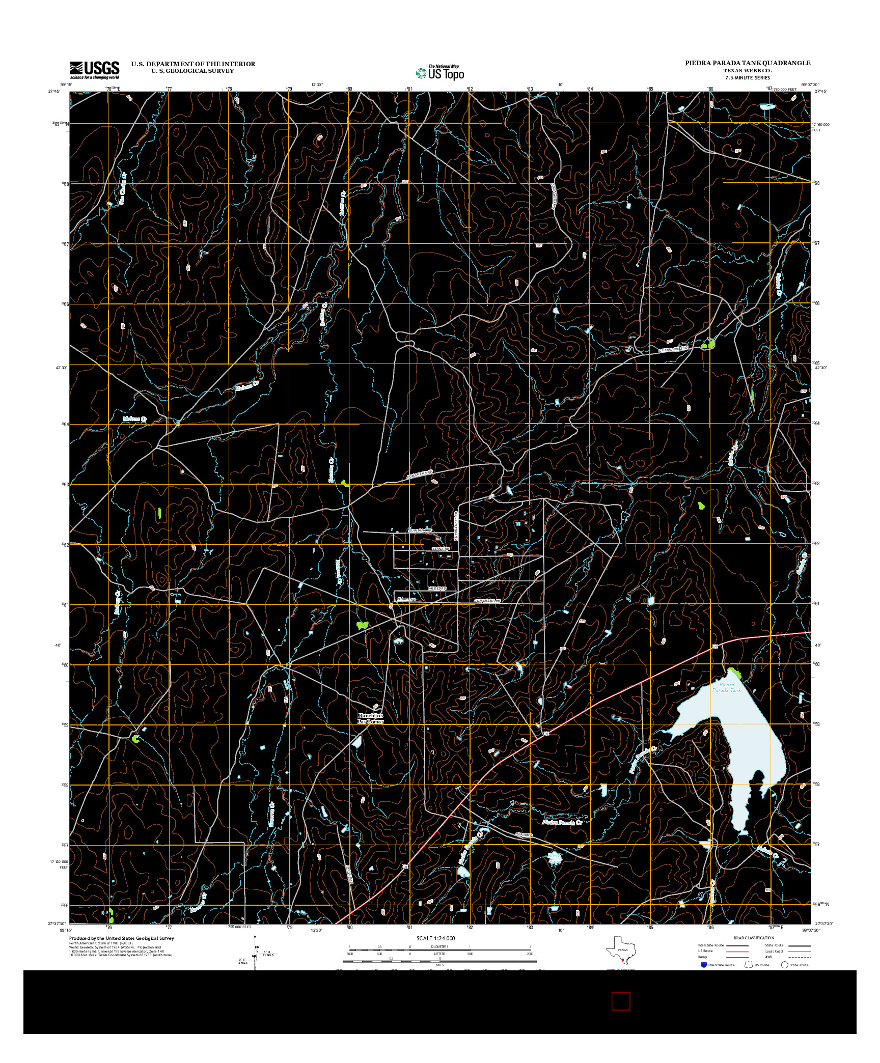 USGS US TOPO 7.5-MINUTE MAP FOR PIEDRA PARADA TANK, TX 2013