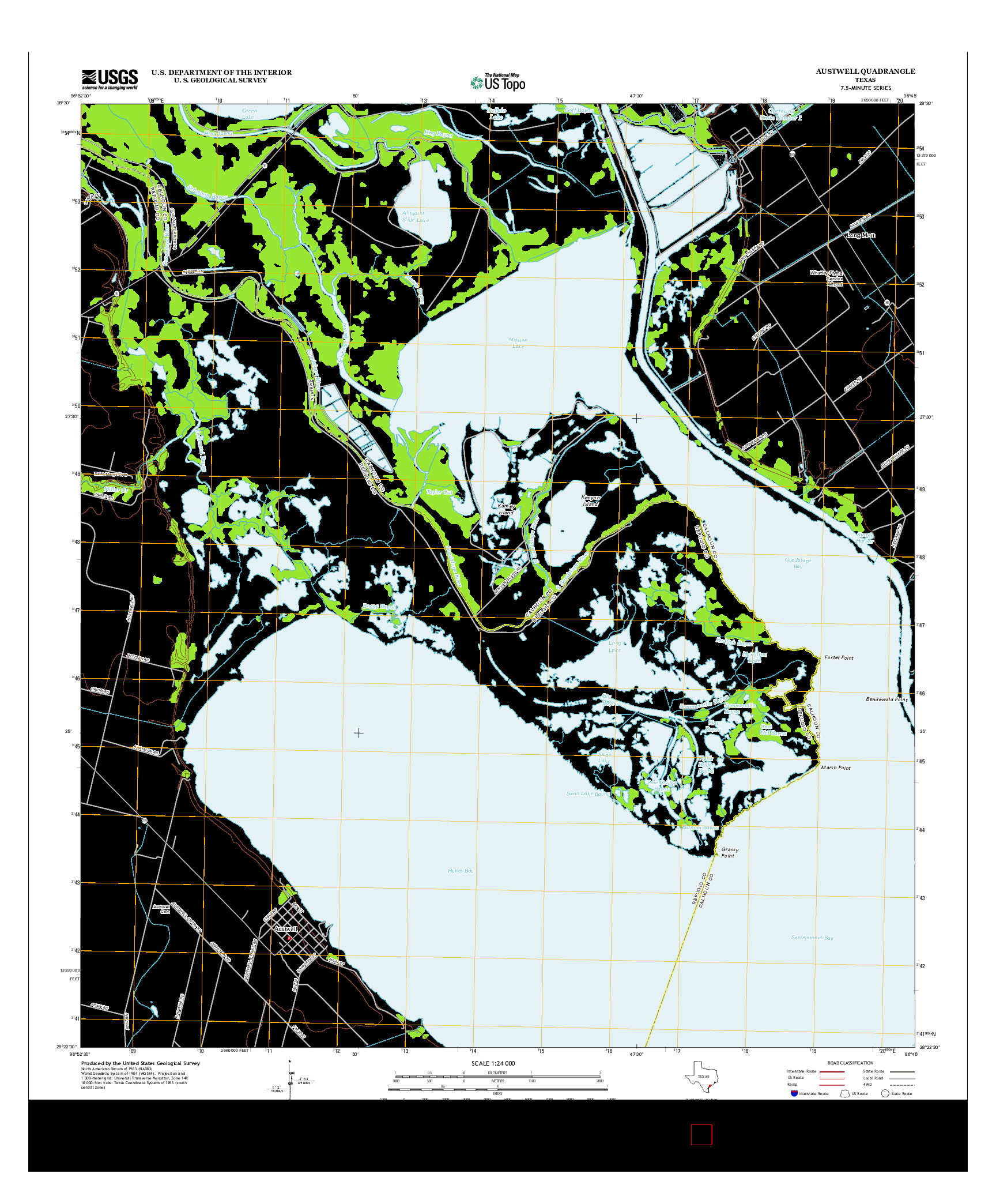 USGS US TOPO 7.5-MINUTE MAP FOR AUSTWELL, TX 2013