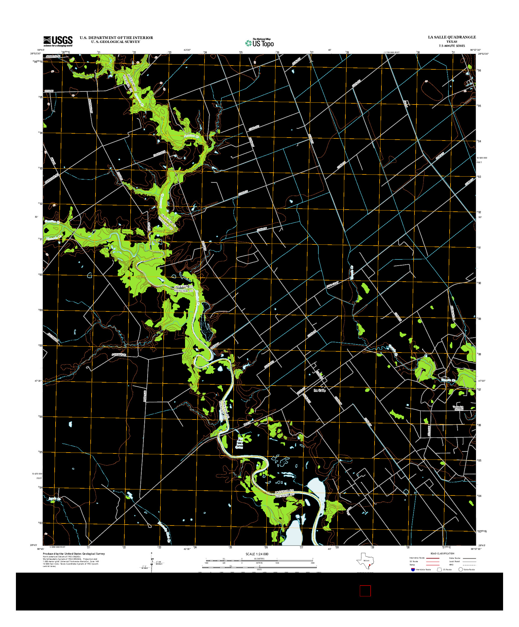 USGS US TOPO 7.5-MINUTE MAP FOR LA SALLE, TX 2013