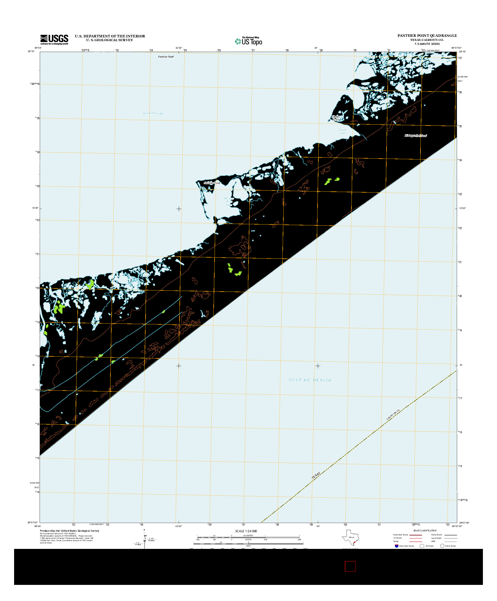 USGS US TOPO 7.5-MINUTE MAP FOR PANTHER POINT, TX 2013