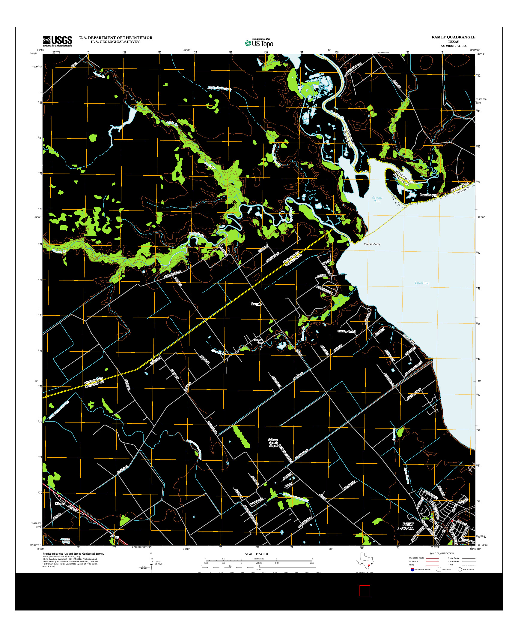 USGS US TOPO 7.5-MINUTE MAP FOR KAMEY, TX 2013