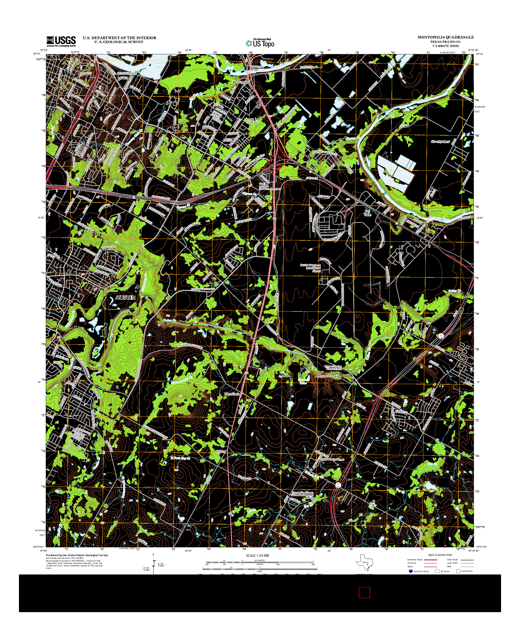 USGS US TOPO 7.5-MINUTE MAP FOR MONTOPOLIS, TX 2013