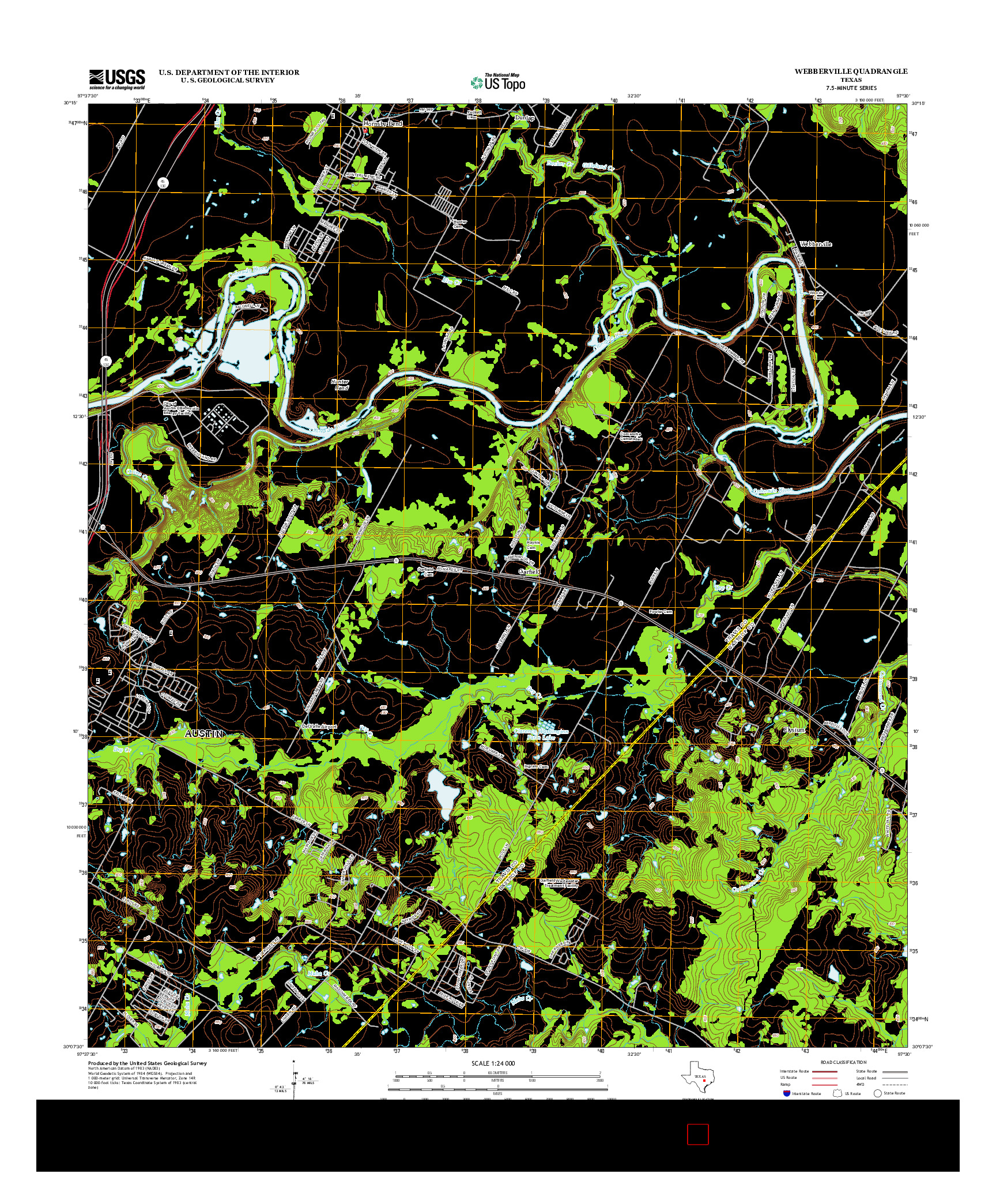 USGS US TOPO 7.5-MINUTE MAP FOR WEBBERVILLE, TX 2013