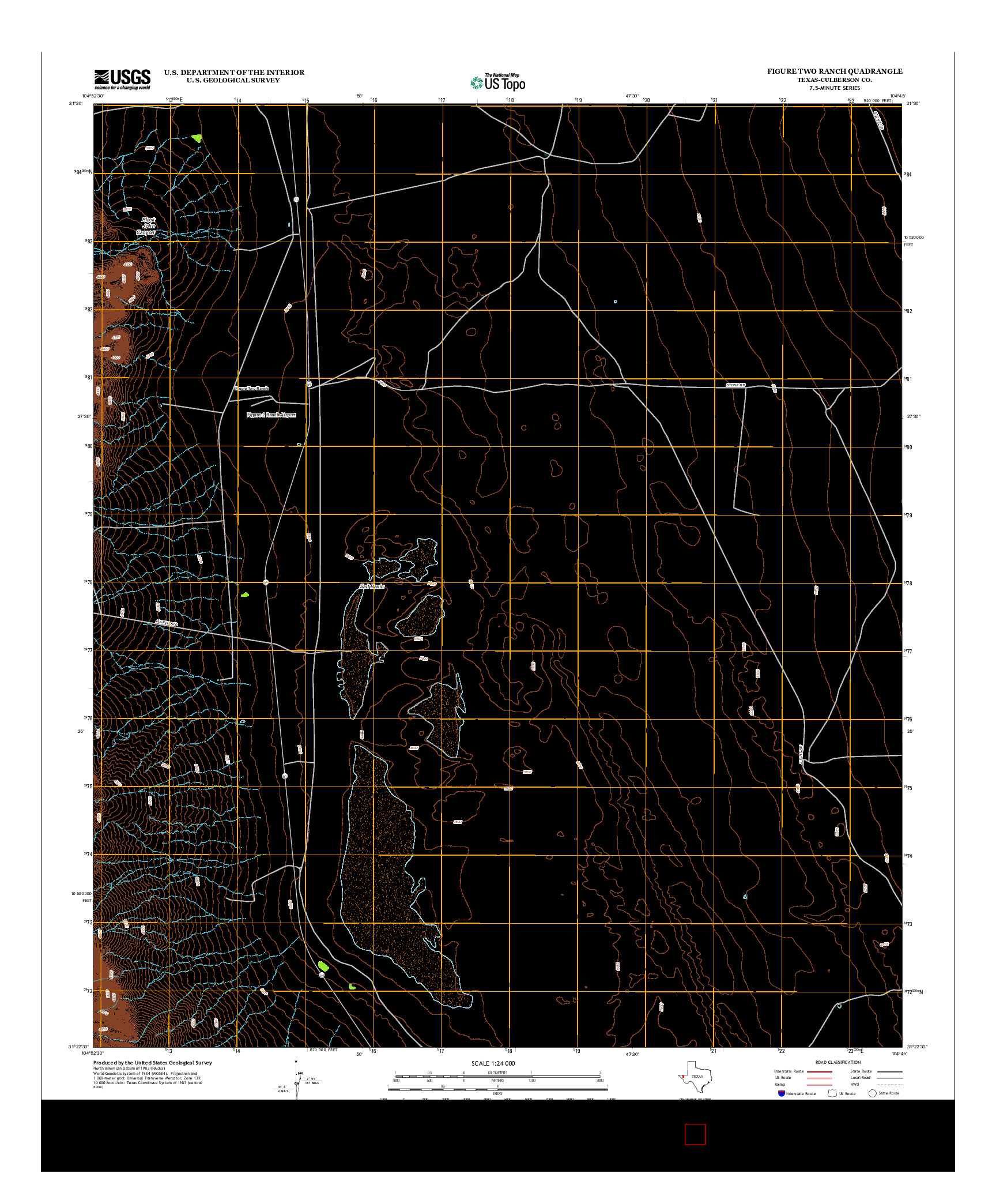 USGS US TOPO 7.5-MINUTE MAP FOR FIGURE TWO RANCH, TX 2013